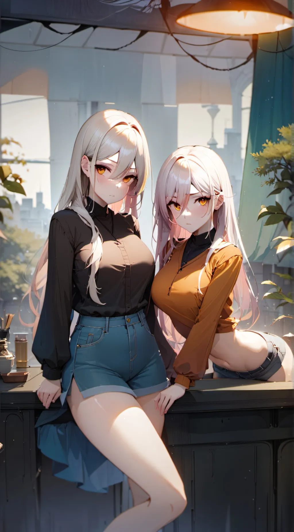 ai character: Eve & Lilith Star background