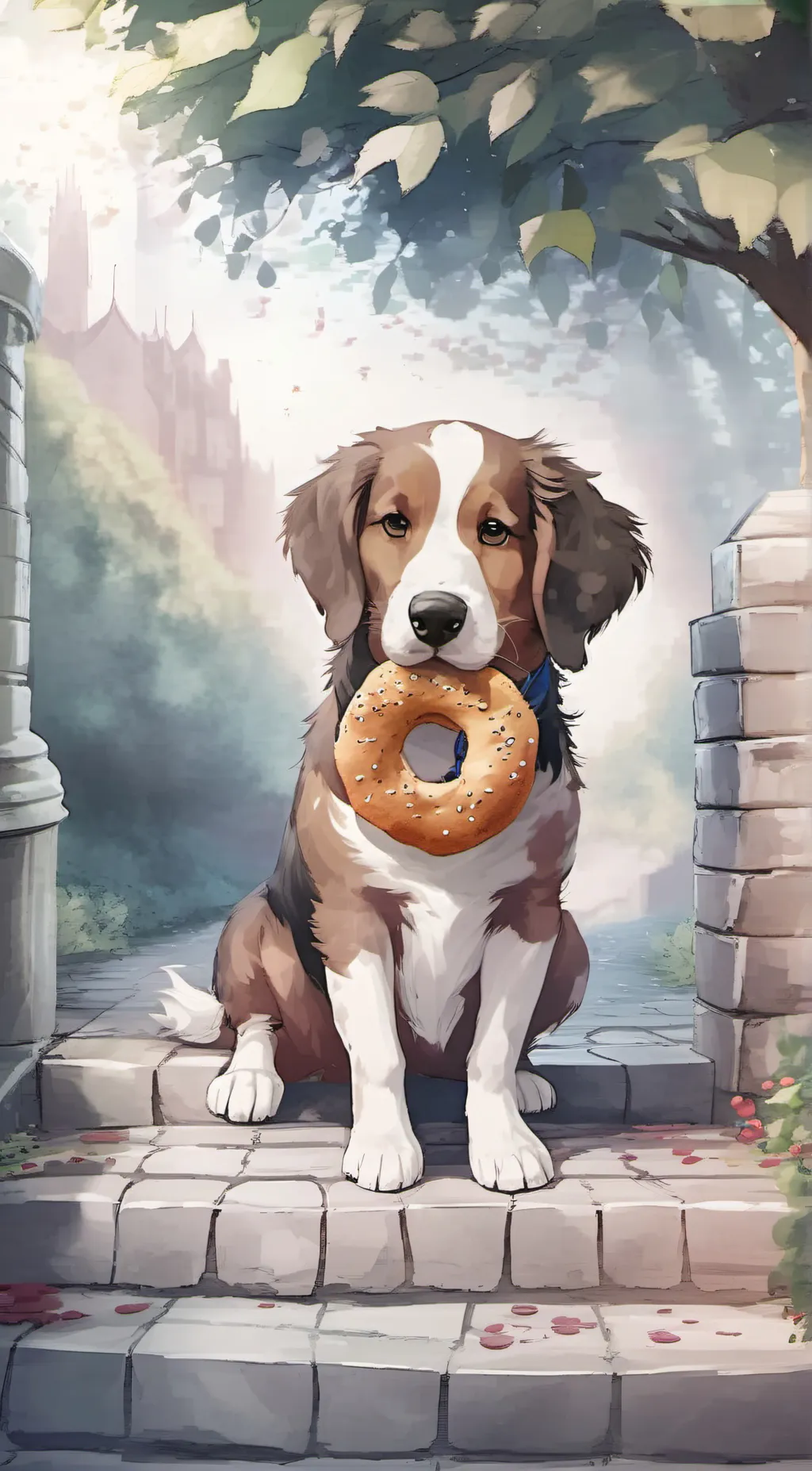 ai character: bark at you background