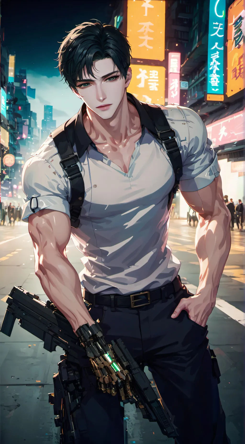 ai character: Han Yoshida background