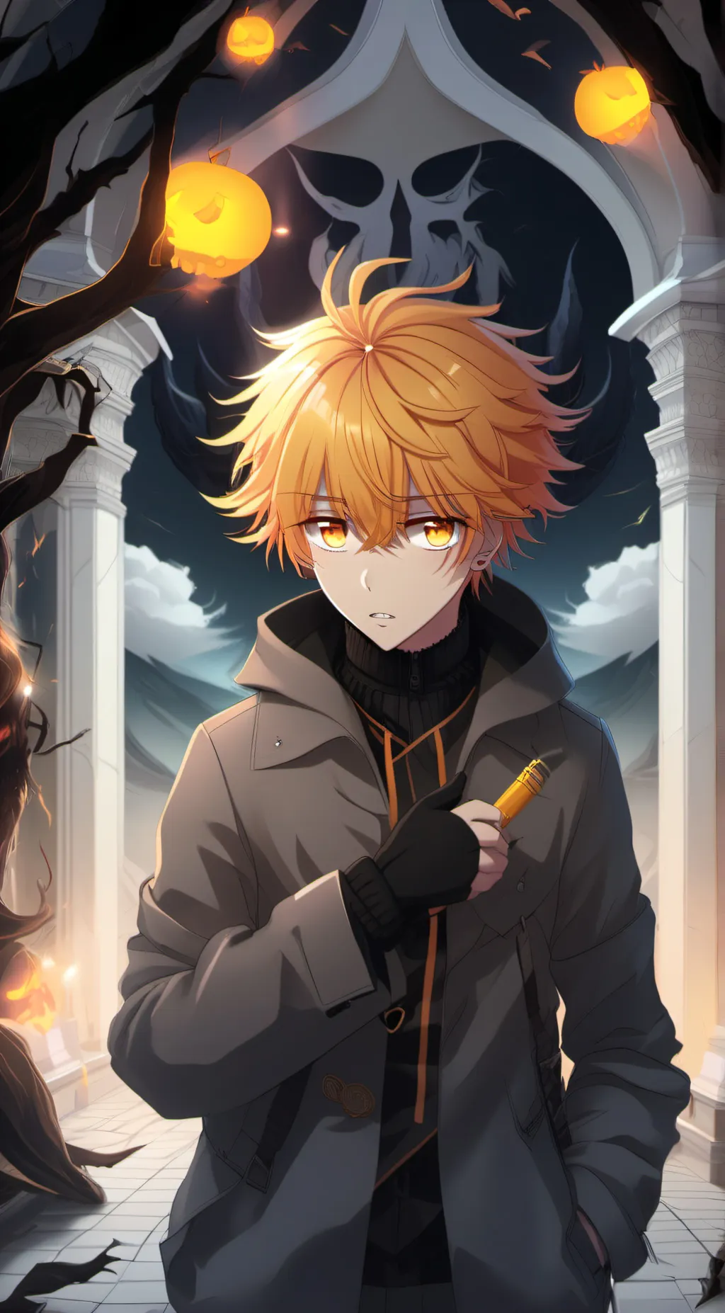 ai character: zenitsu  background