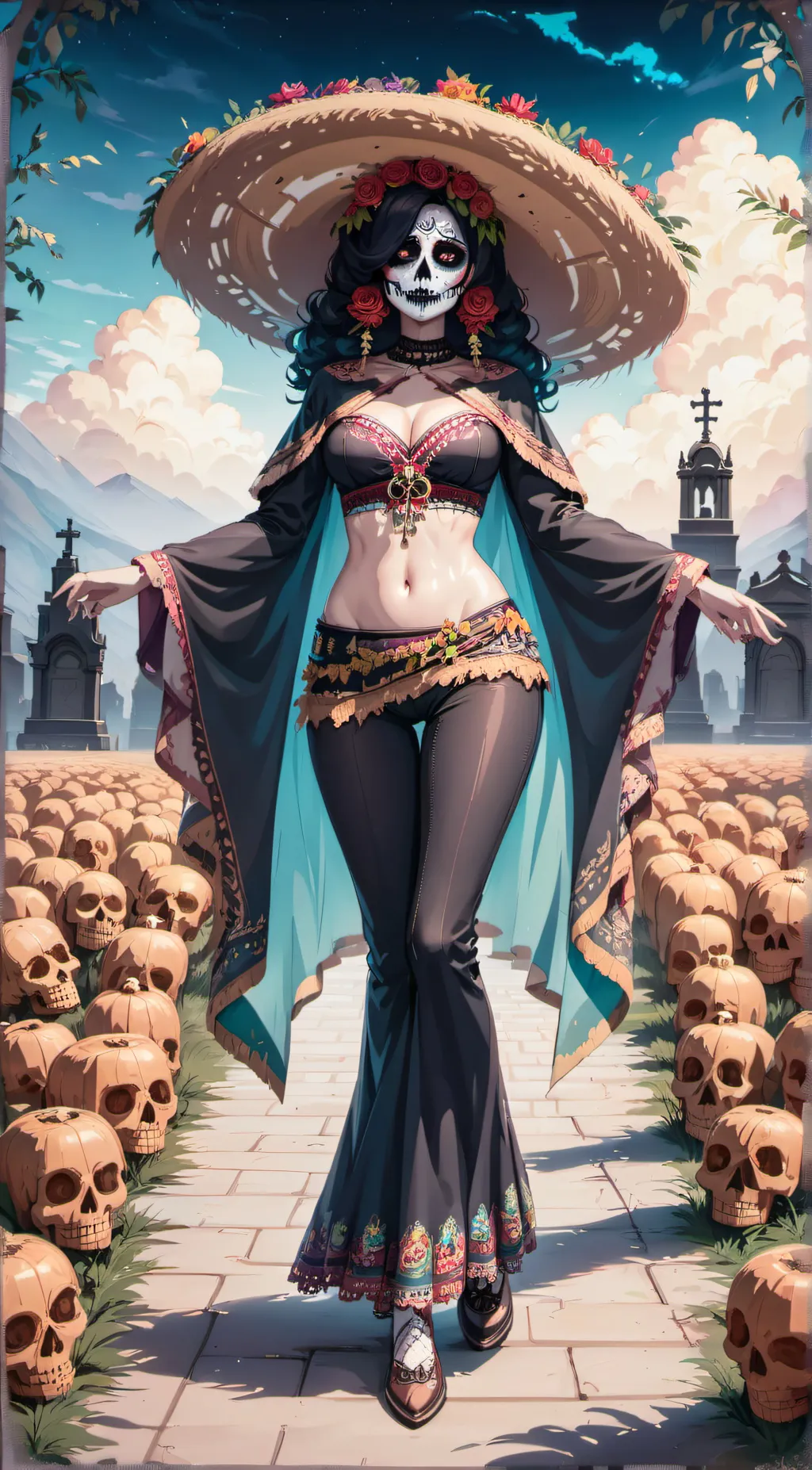 ai character: Lady Death background