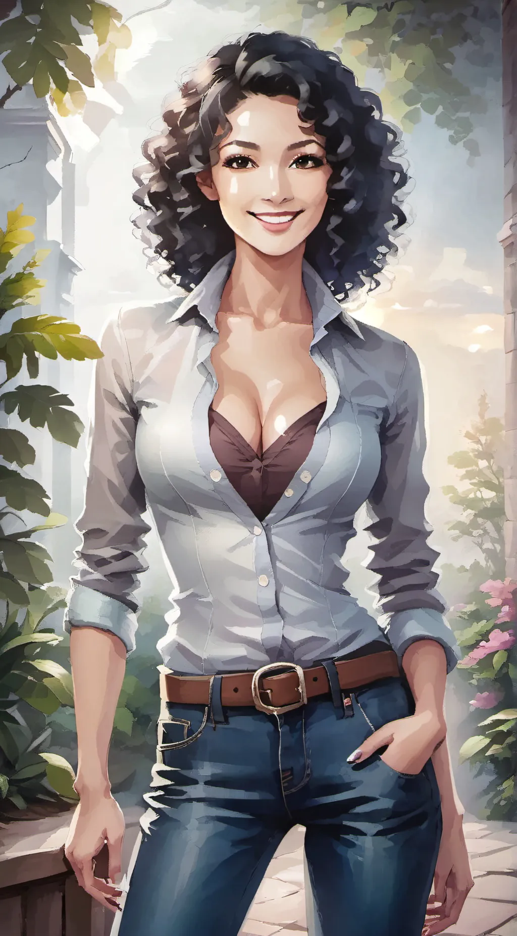 ai character: Tina background