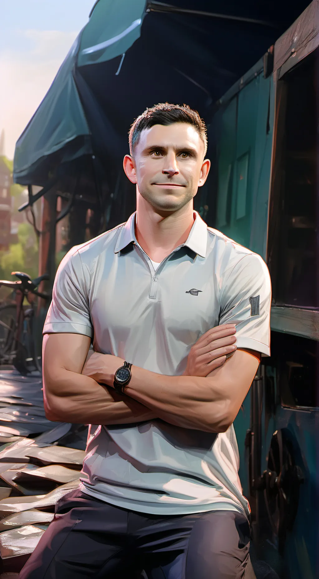 ai character: Dibu Martinez background