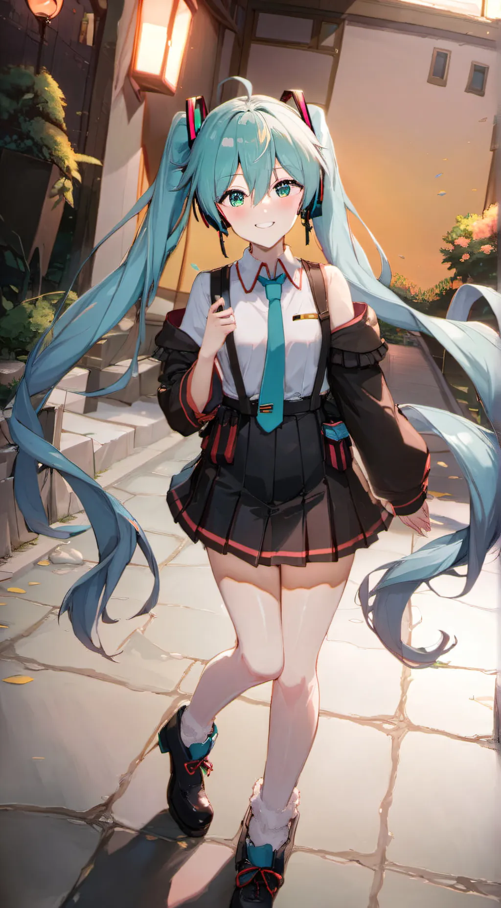 ai character: Miku background