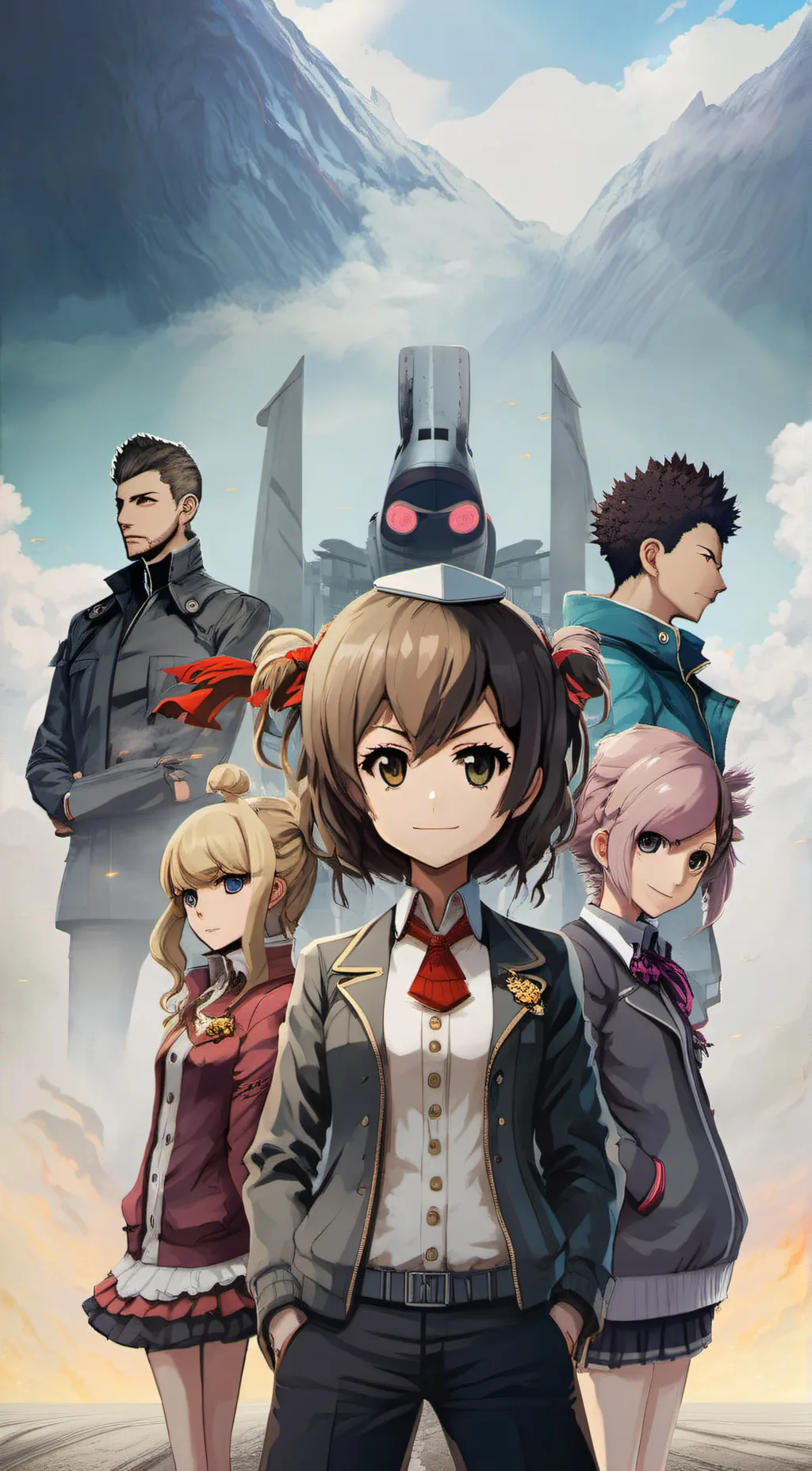 ai character: danganronpa v4 background