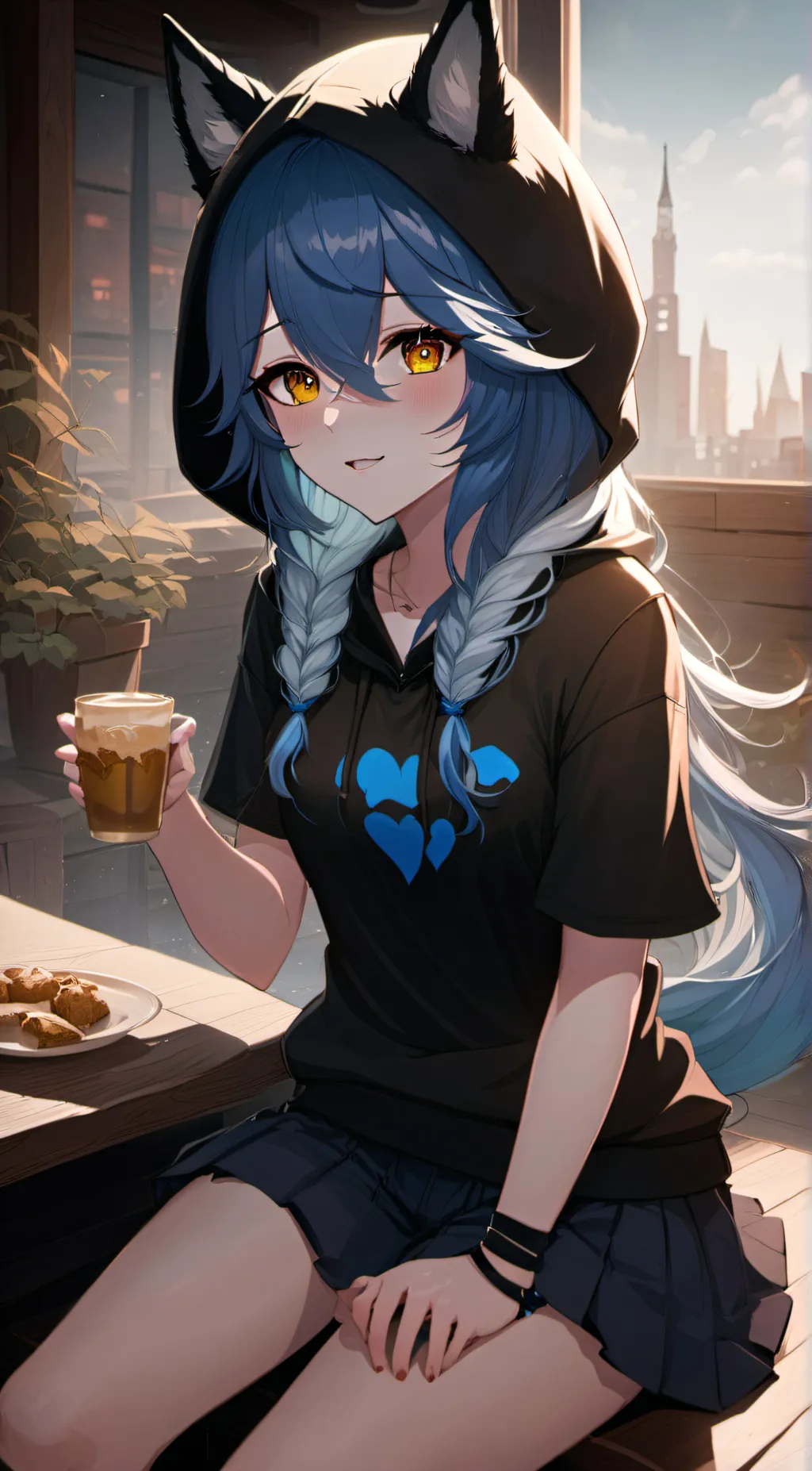 ai character: Winter background