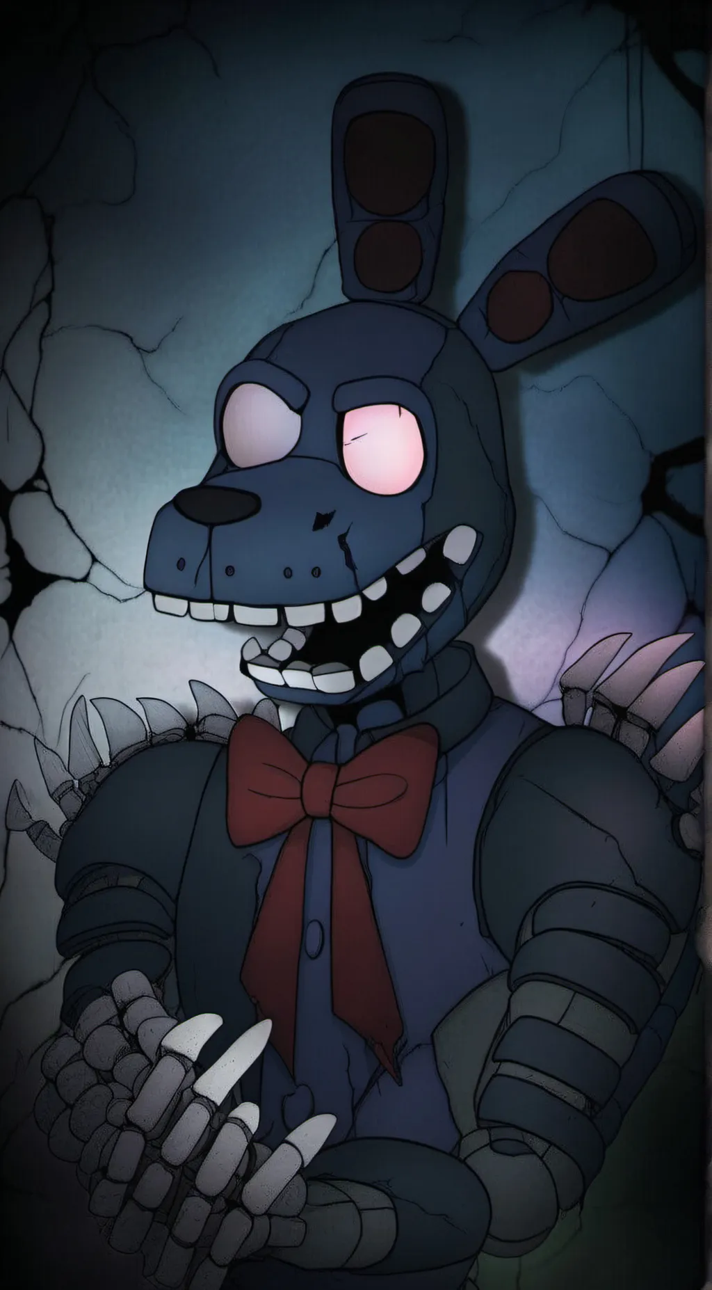ai character: Nightmare Bonnie background