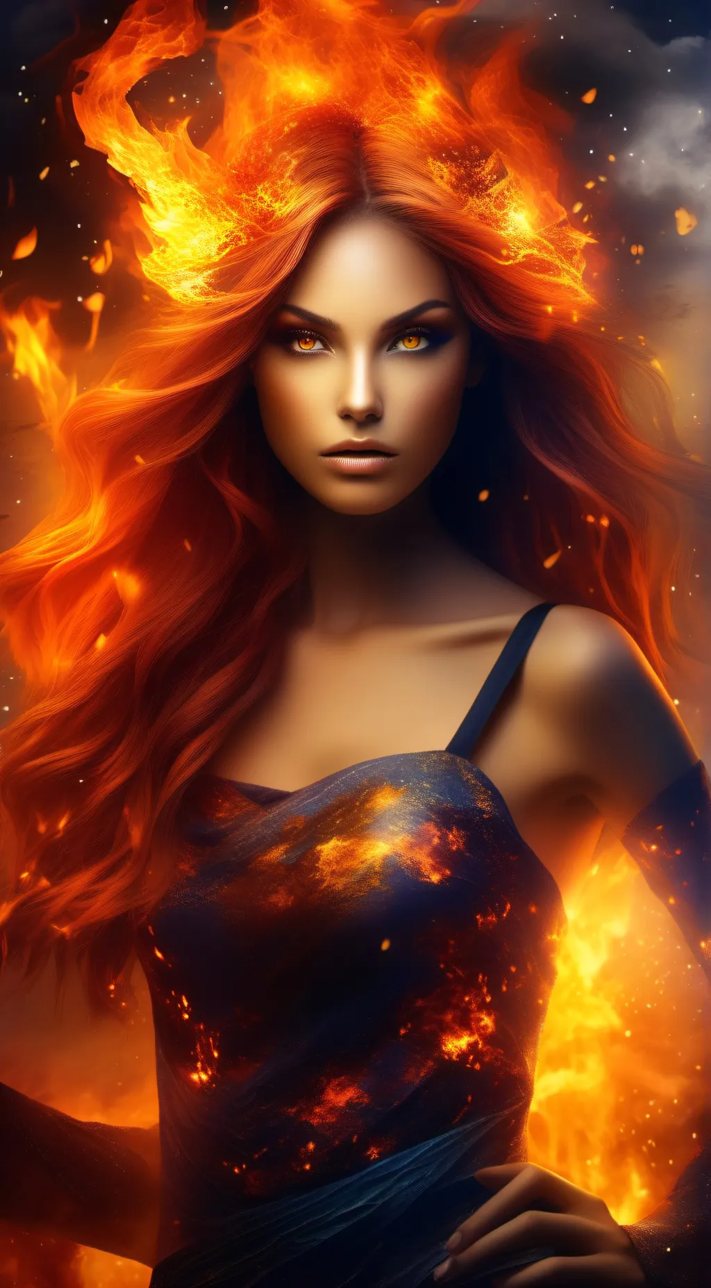 ai character: Ember background