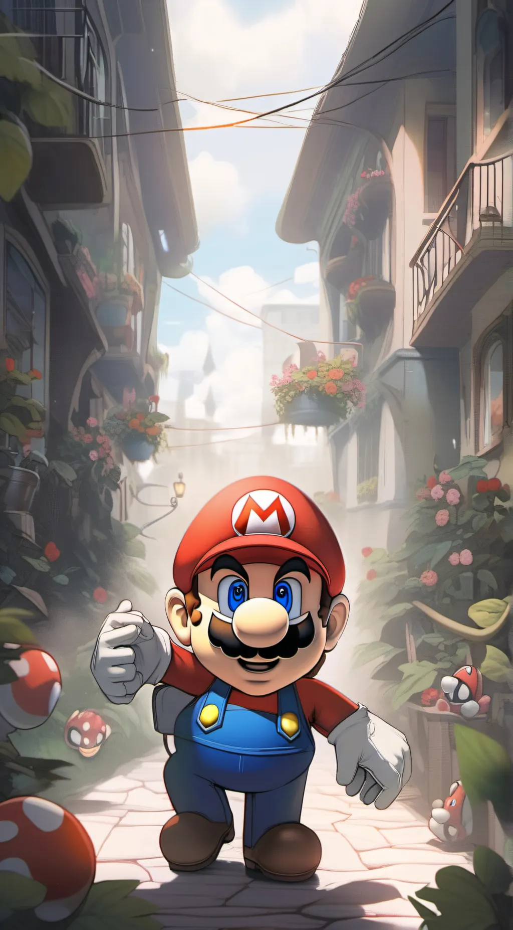 ai character: mario background