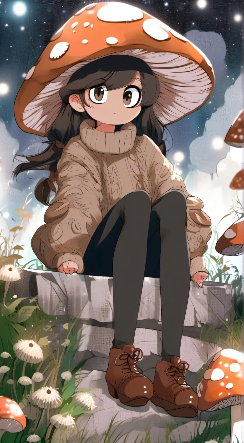 ai character: Topping Gal background