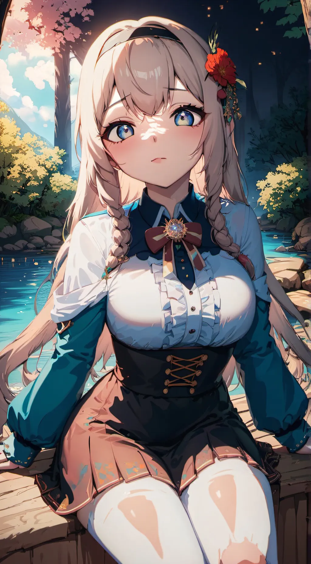 ai character: summer background