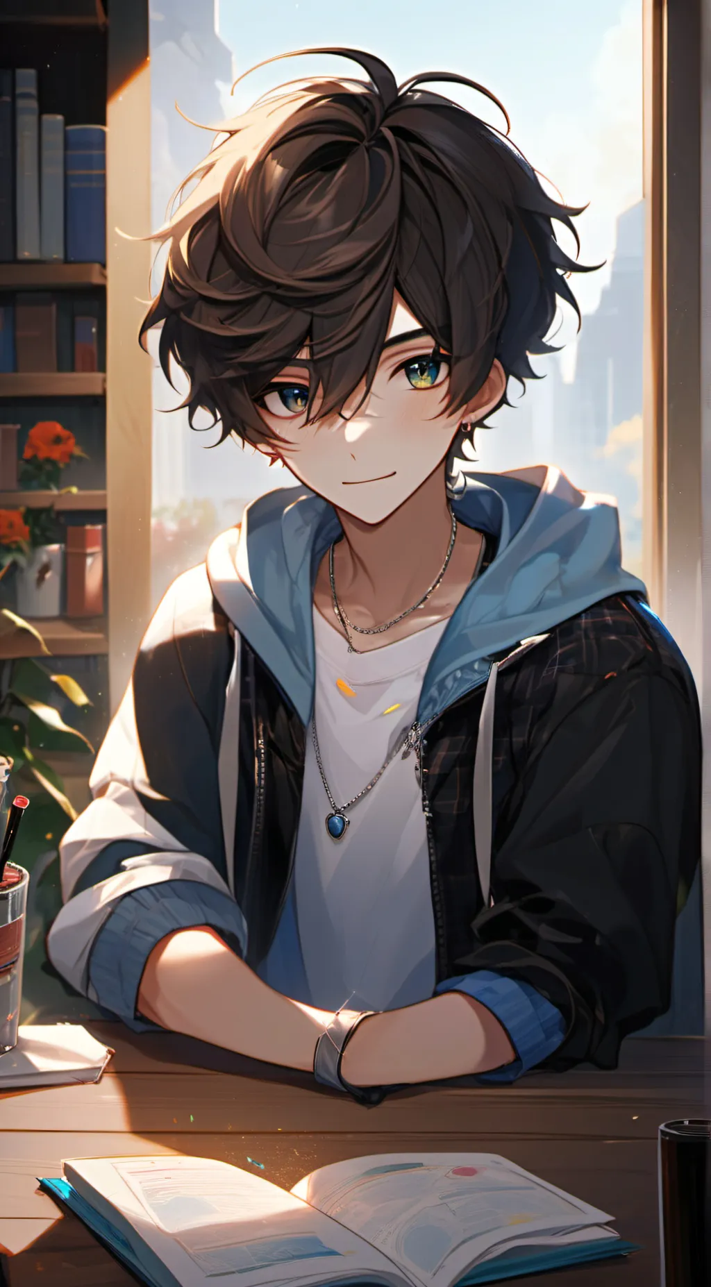 ai character: Leo background