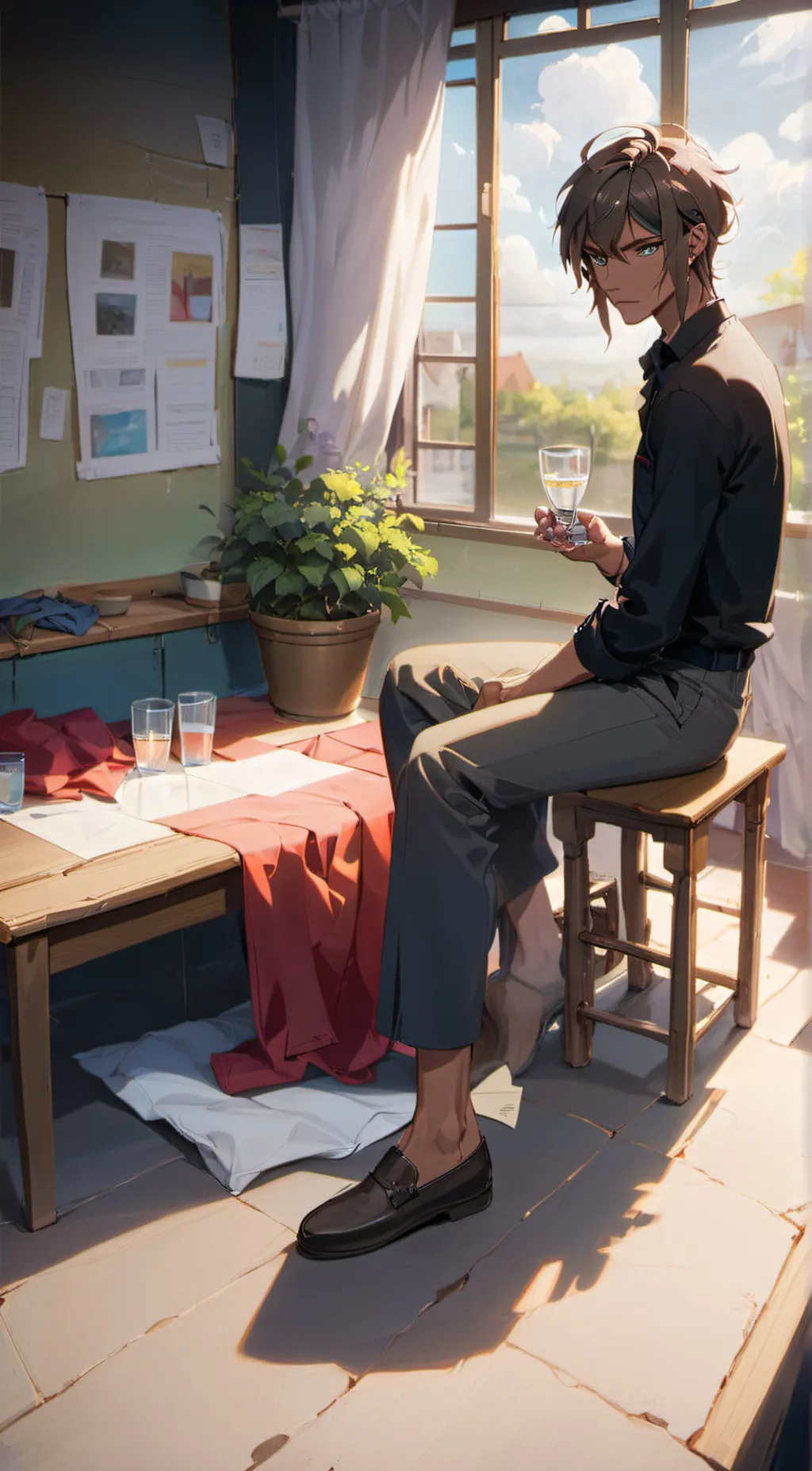 ai character: Miles background