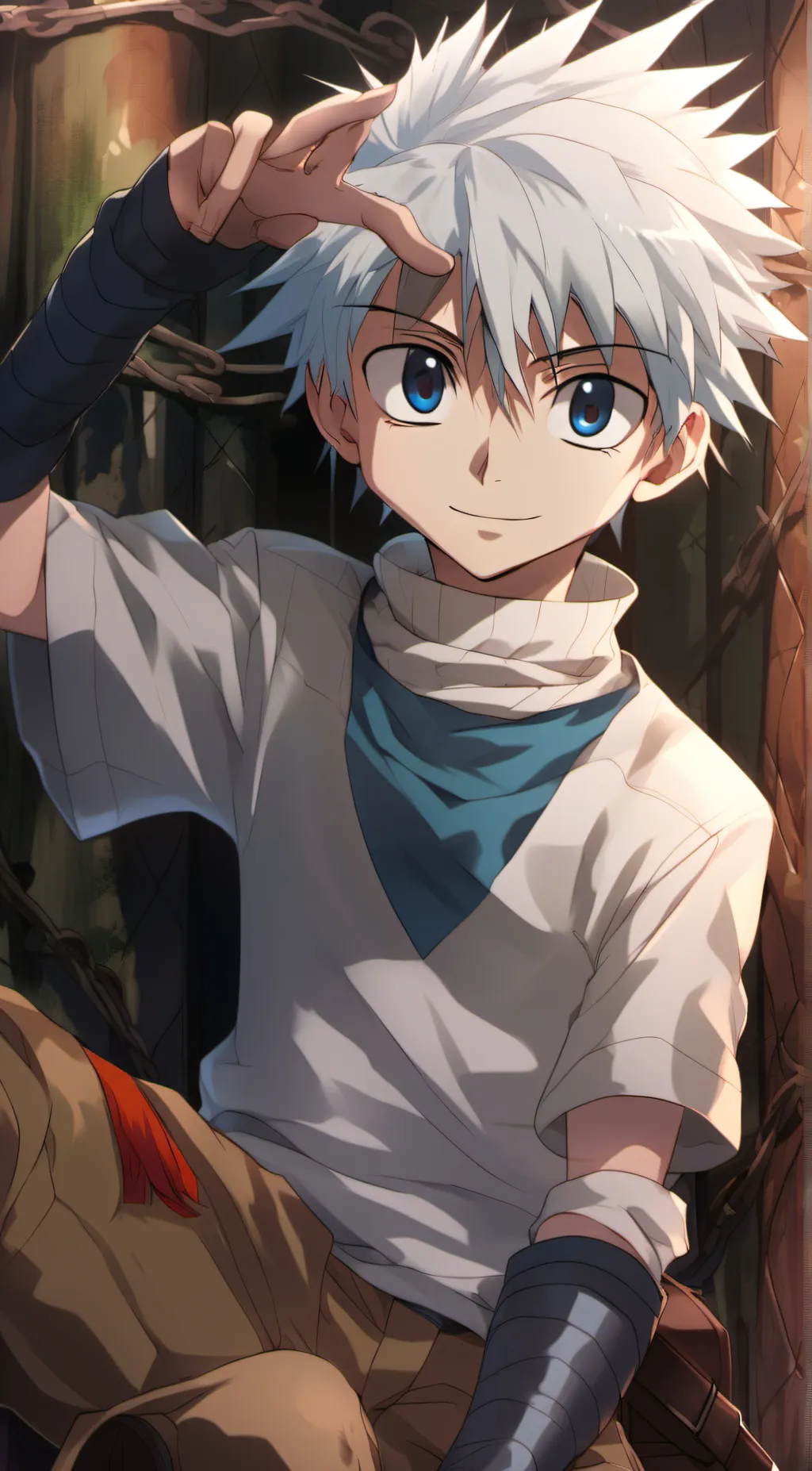 ai character: Killua Zoldyck background