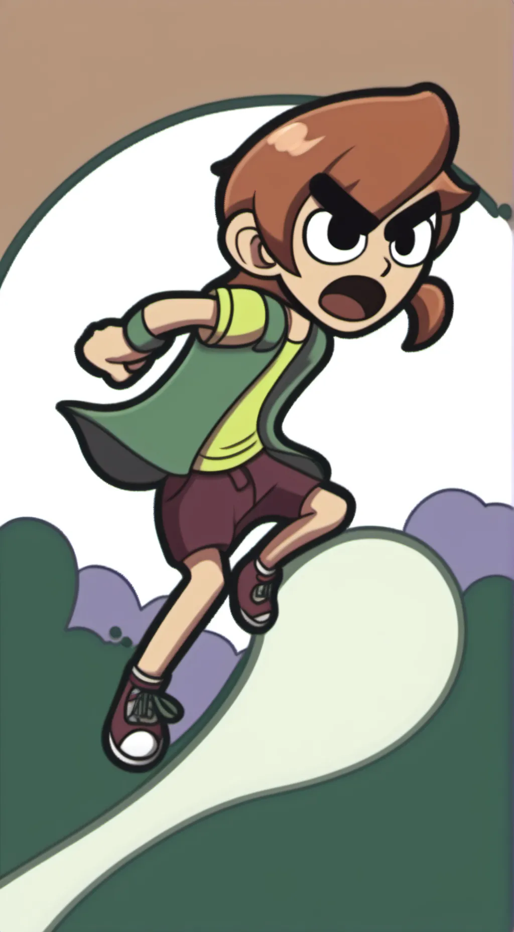 ai character: Scott pilgrim background