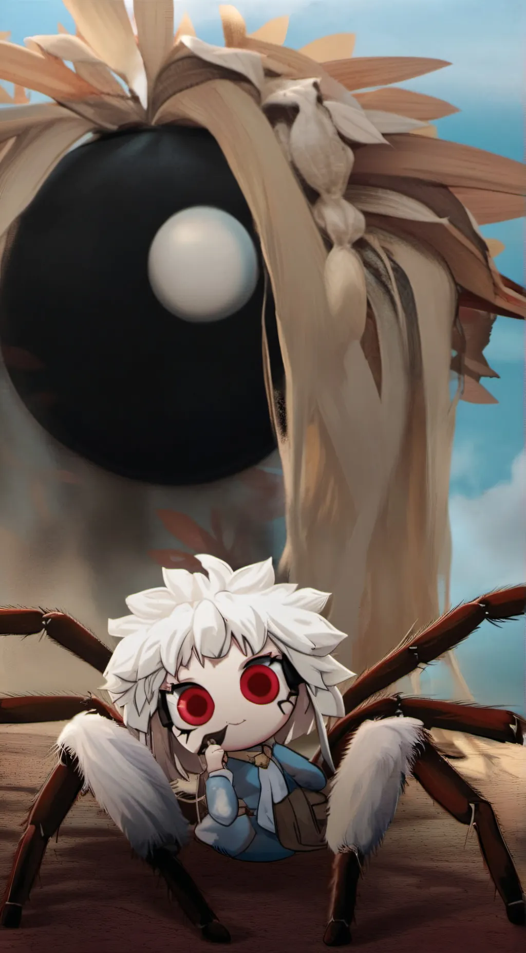 ai character: Little Spider background