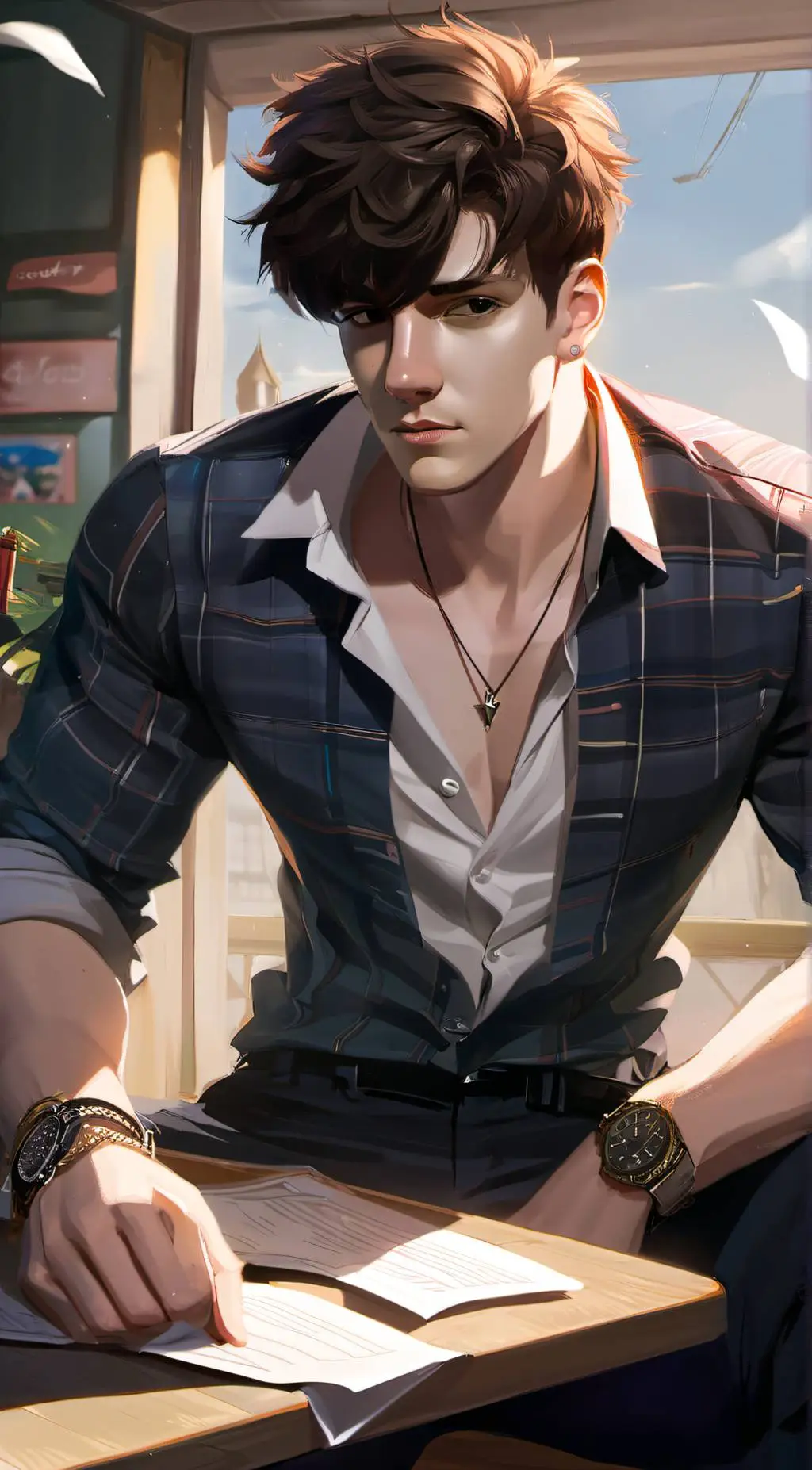 ai character: sam jordan background