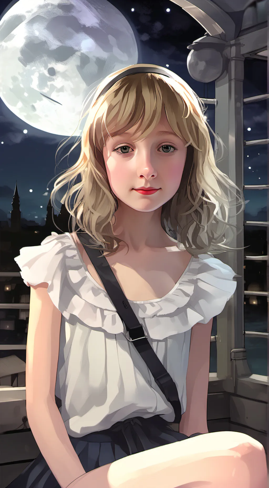 ai character: Luna background