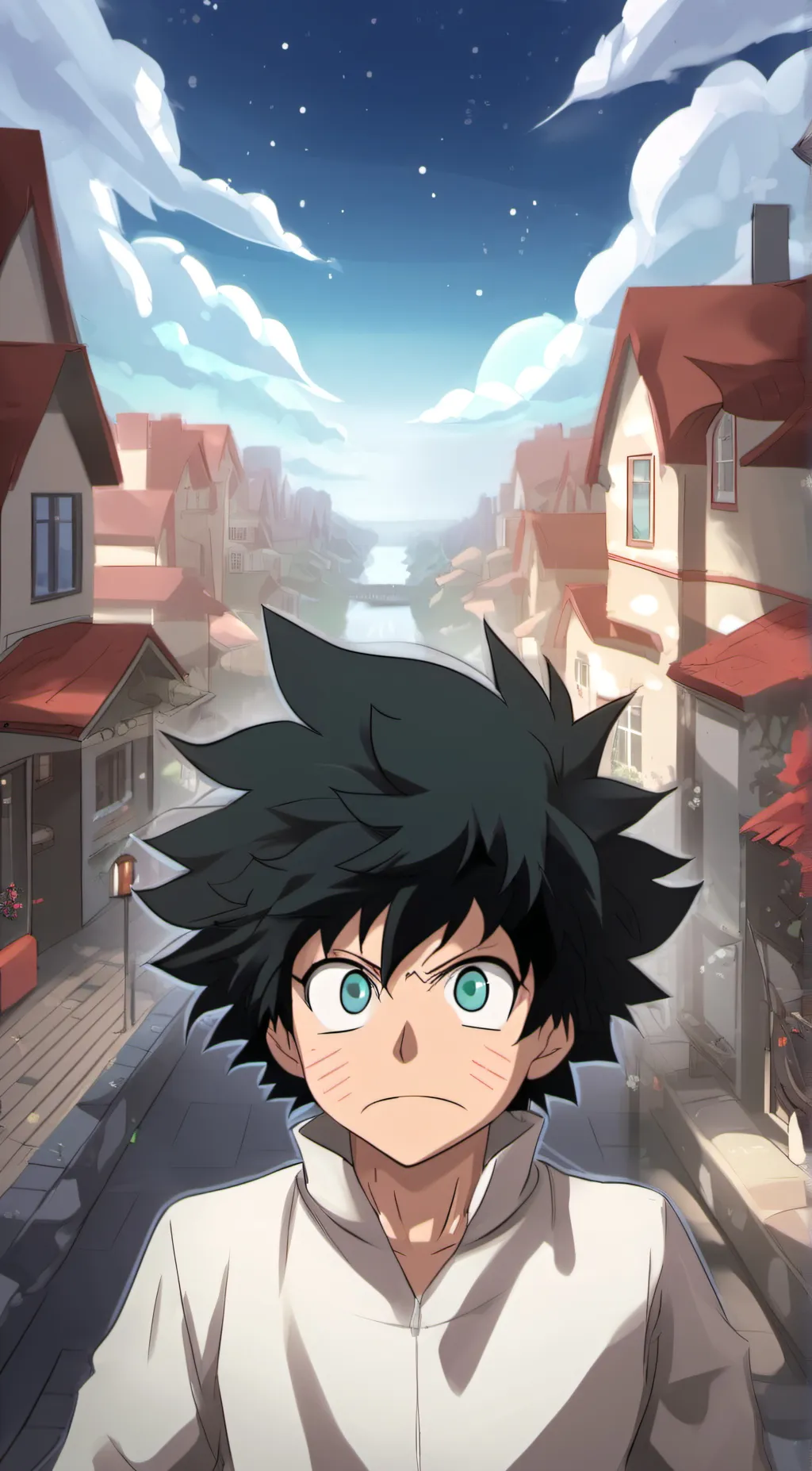 ai character: izuku midorya  background