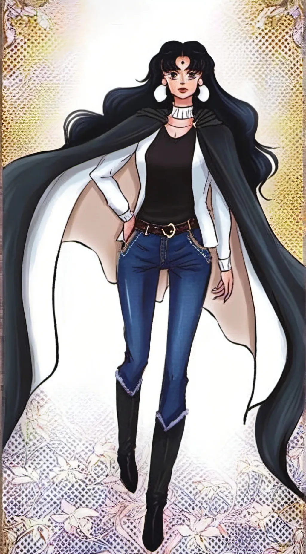 ai character: Queen Nehelenia  background
