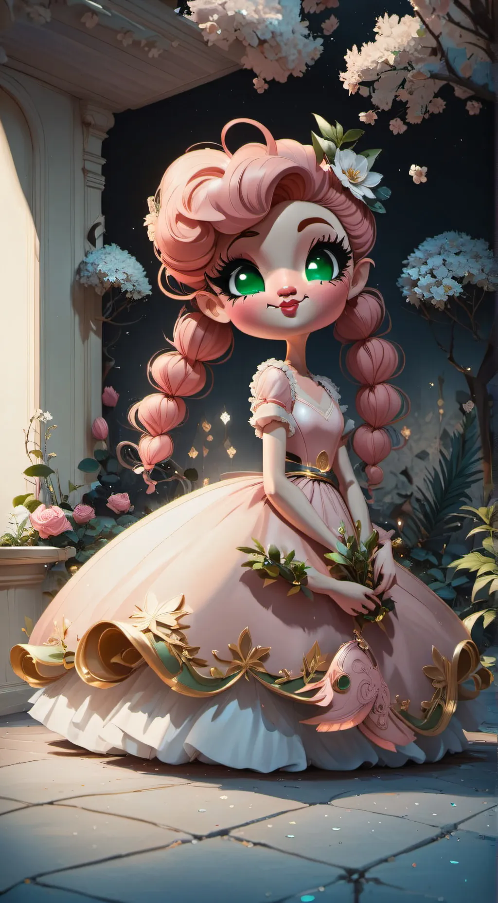 ai character: Mommy Long Legs  background