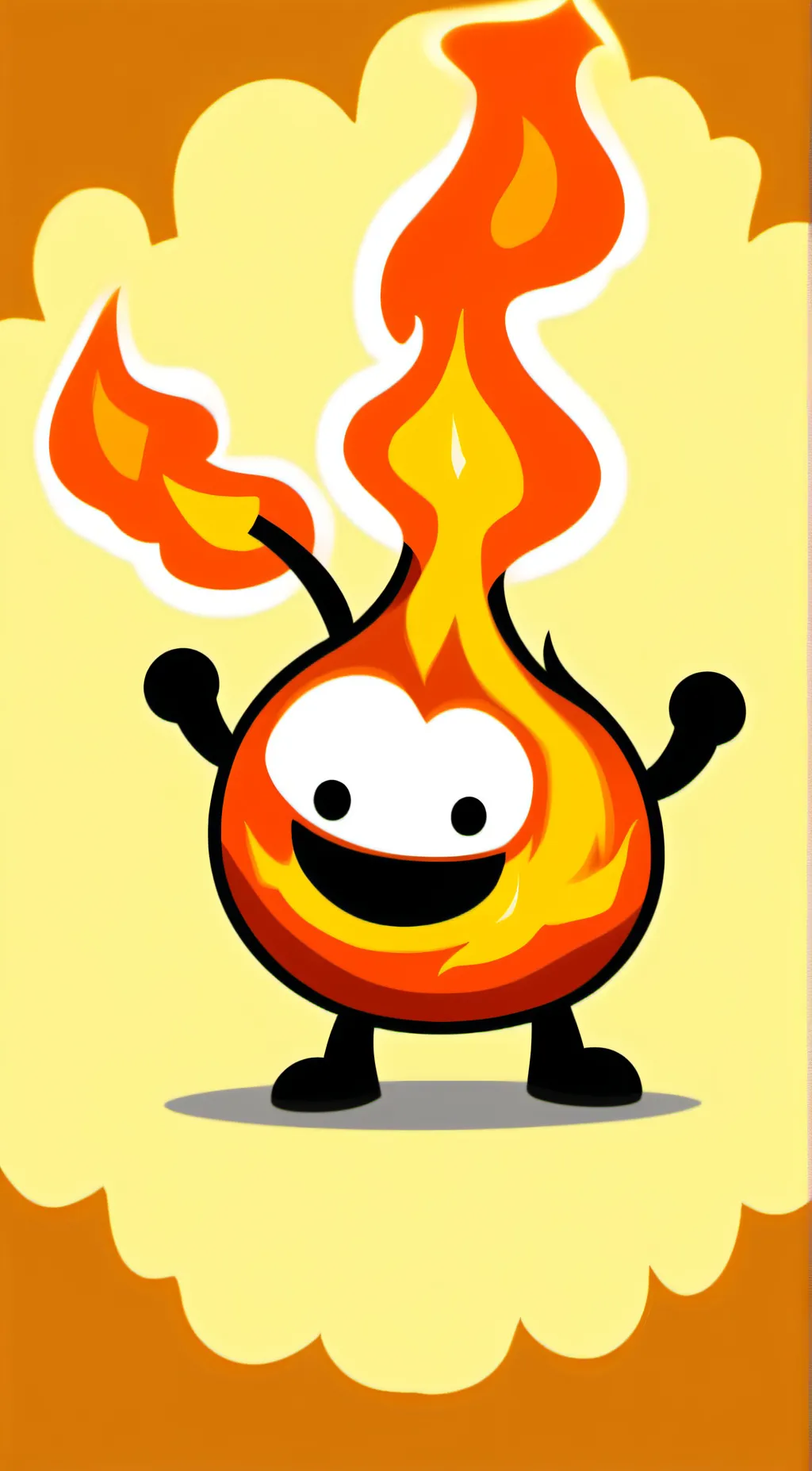 ai character: Firey background