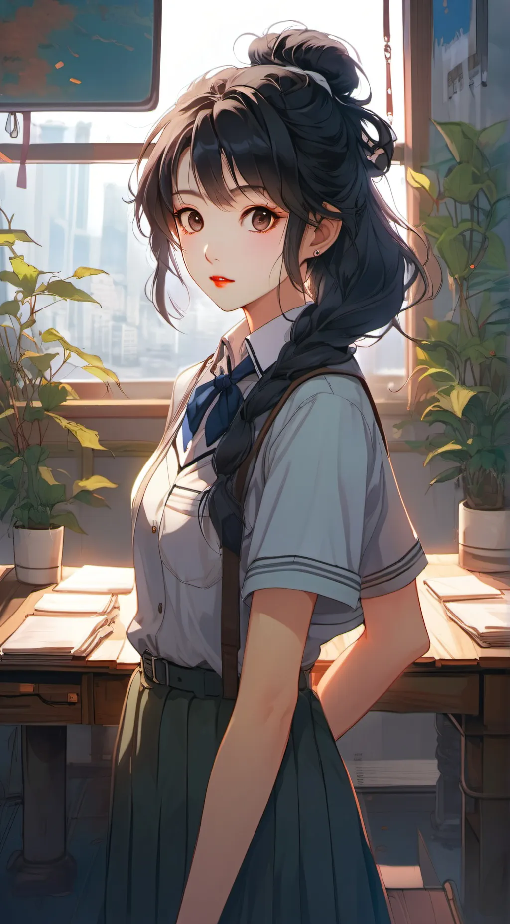 ai character: Serene background