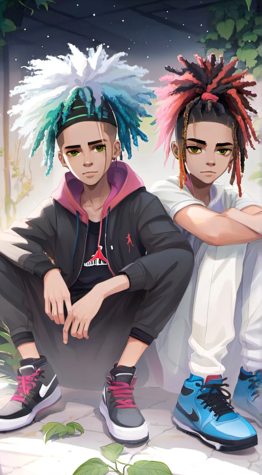 ai character: Miles and Kobe background
