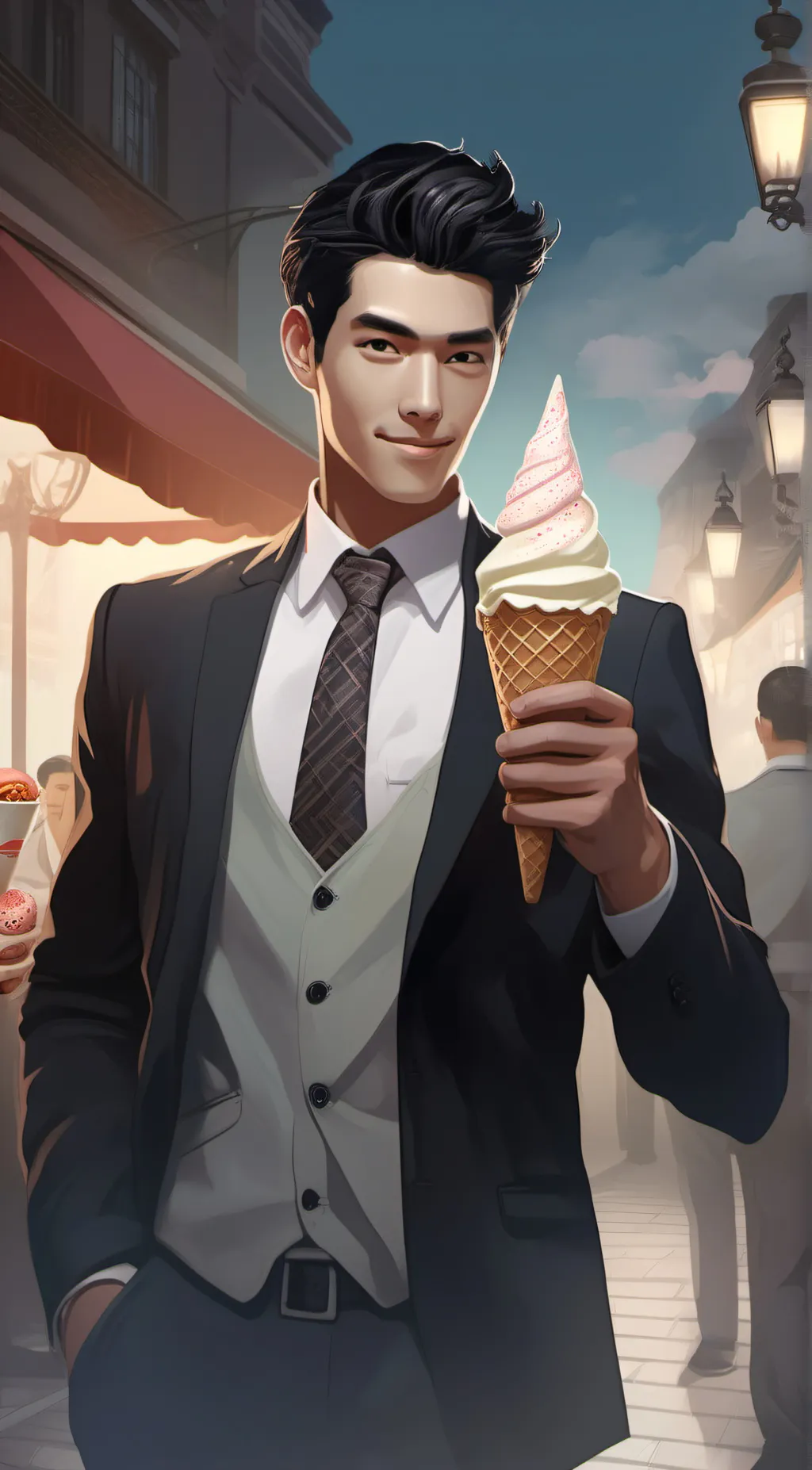 ai character: bingchilling background