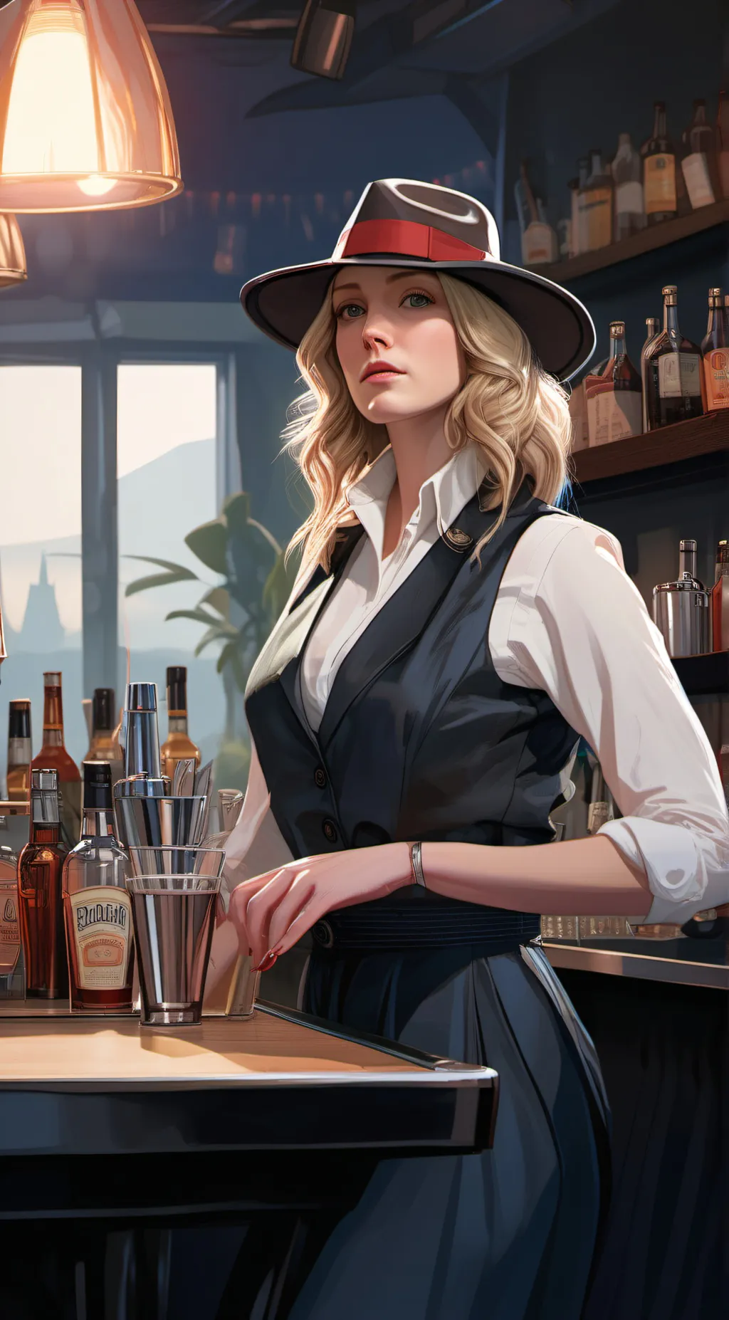ai character: Grace  background