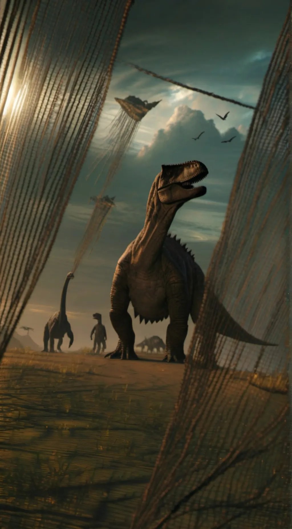 ai character: Camp Cretaceous  background