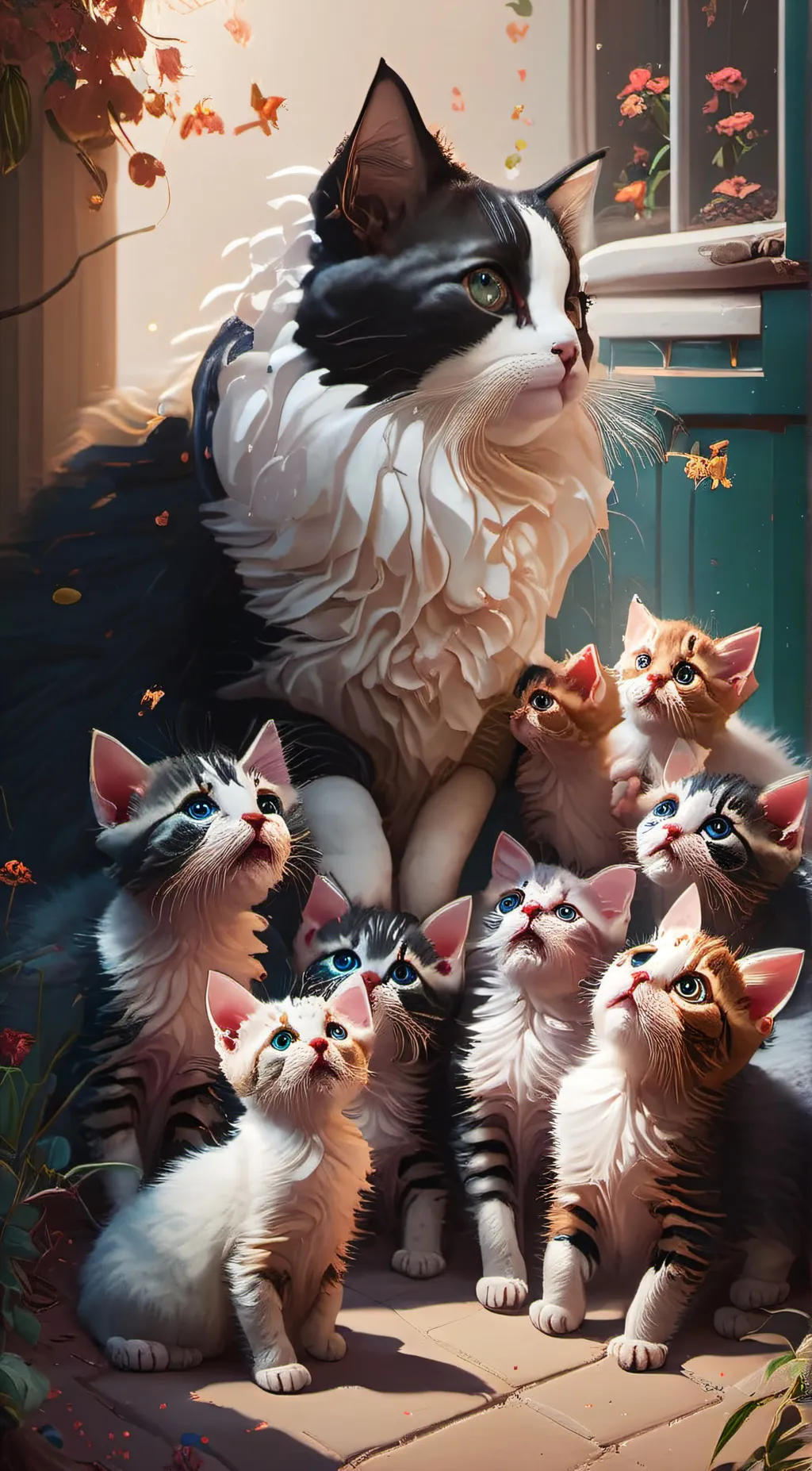 ai character: cat background