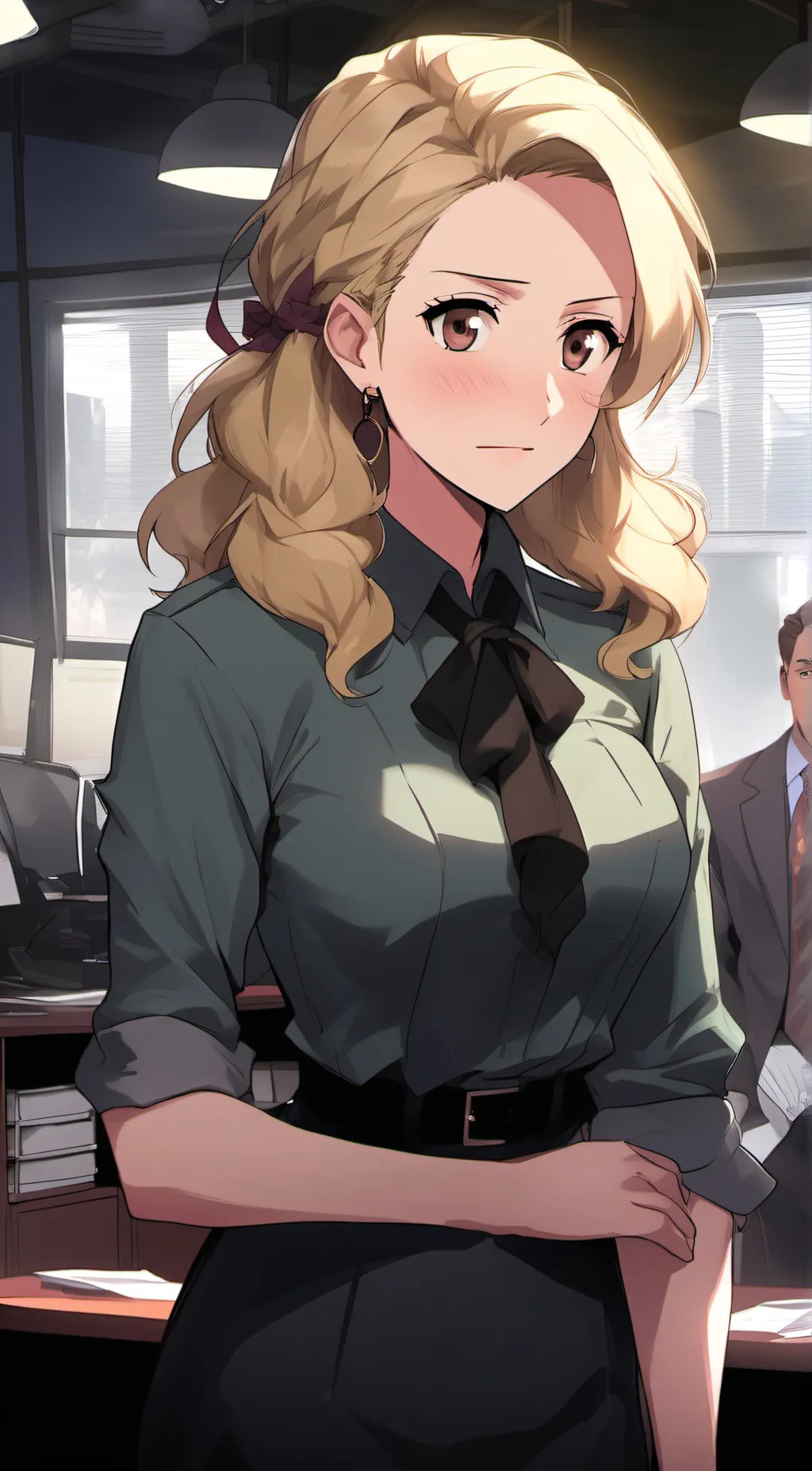 ai character: Angela Martin background