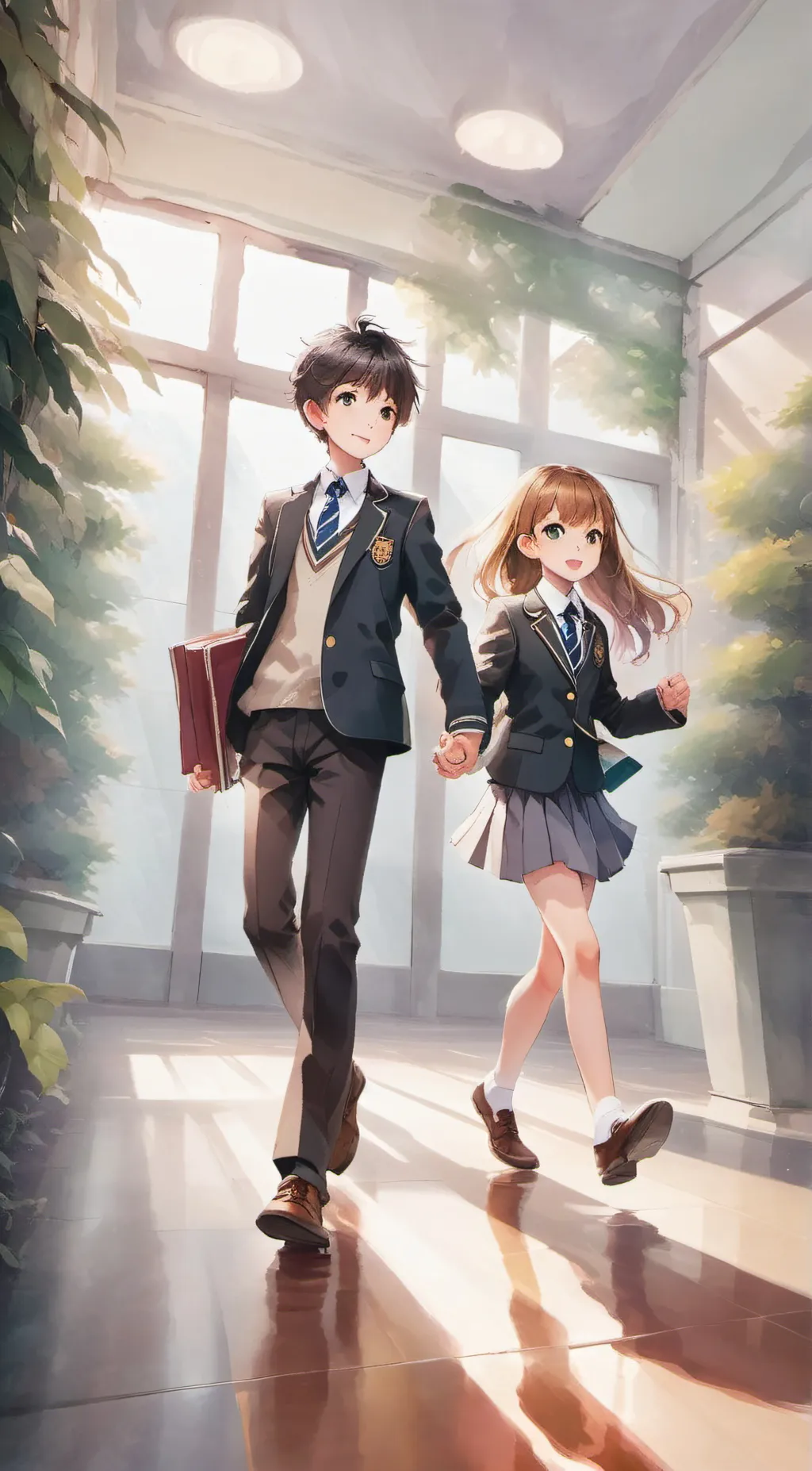 ai character: Jake,Rosie,Samia background