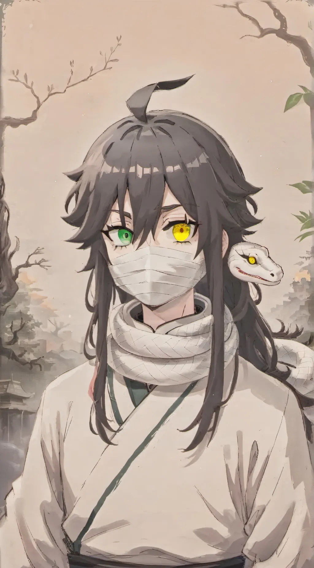 ai character: Obanai Iguro background