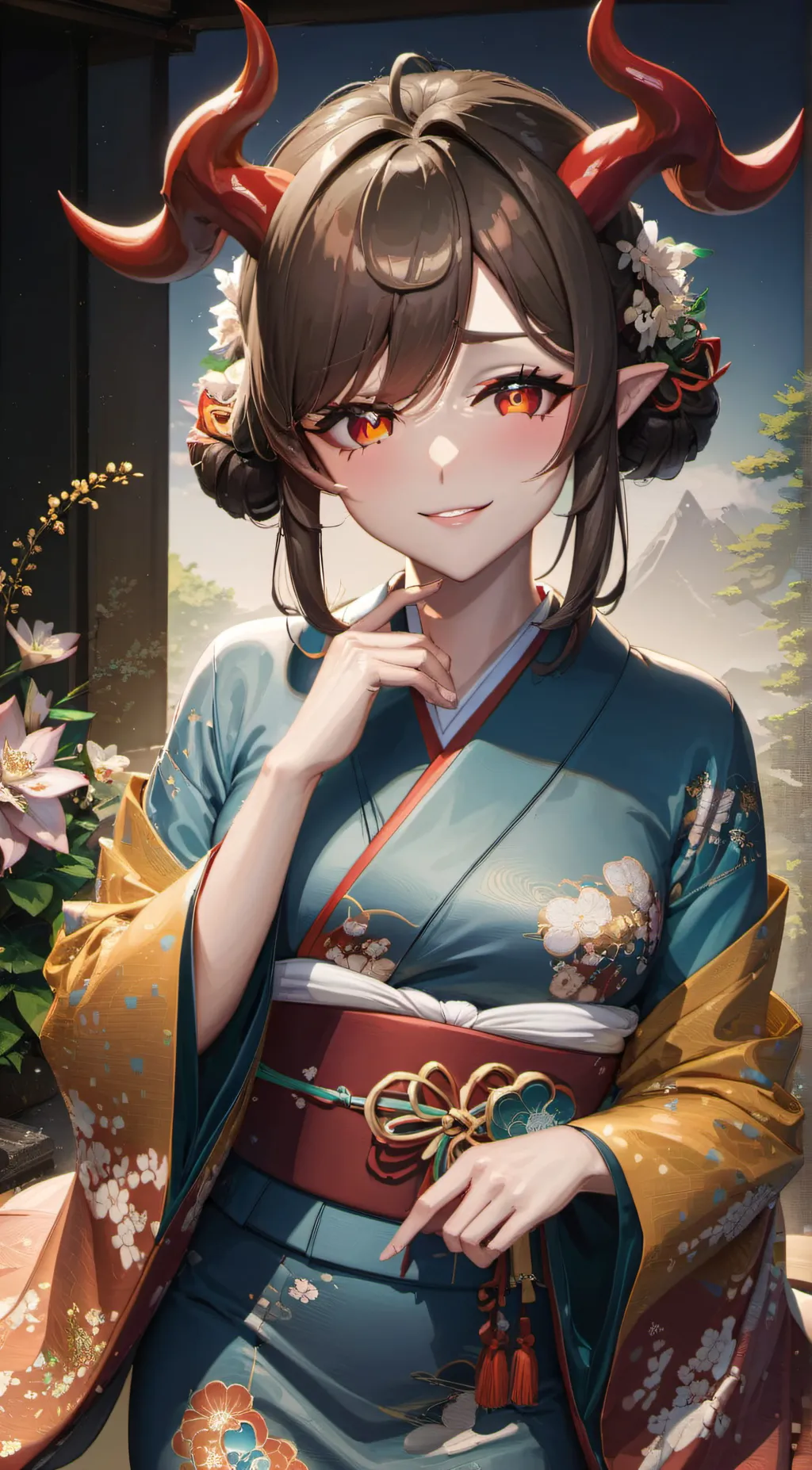 ai character: Ayame background