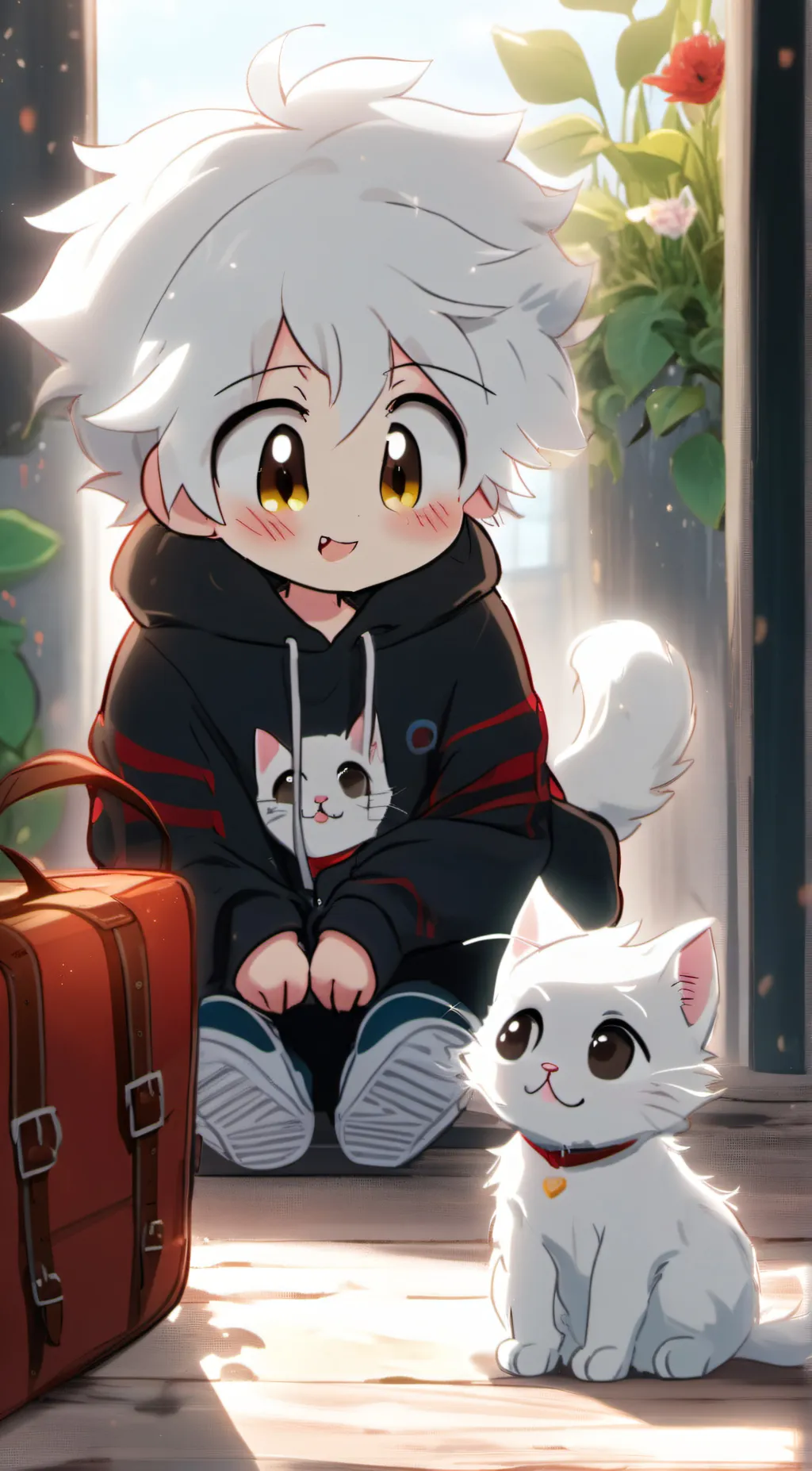 ai character: Boy kisser (Random background