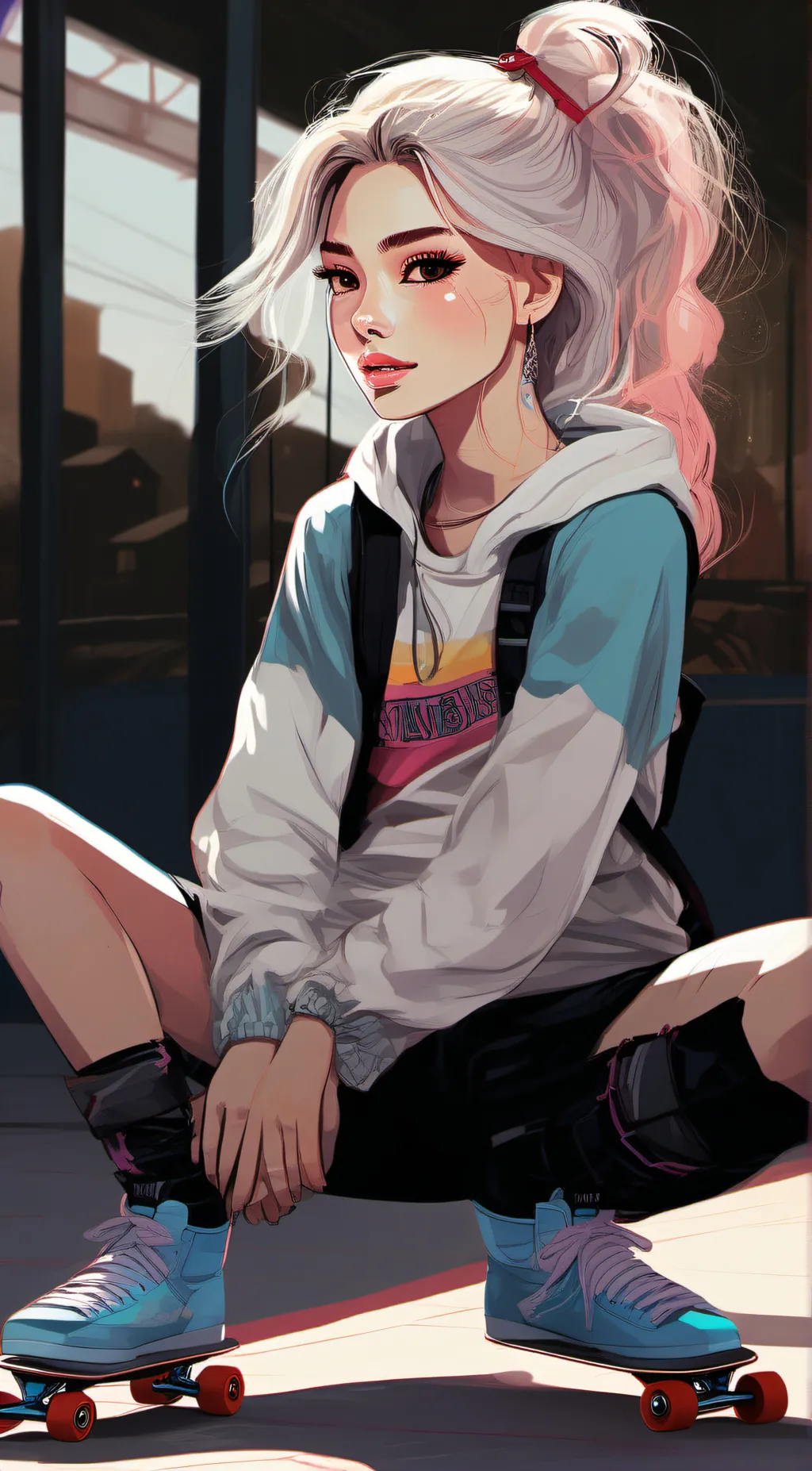 ai character: ,,, Aria **-° background