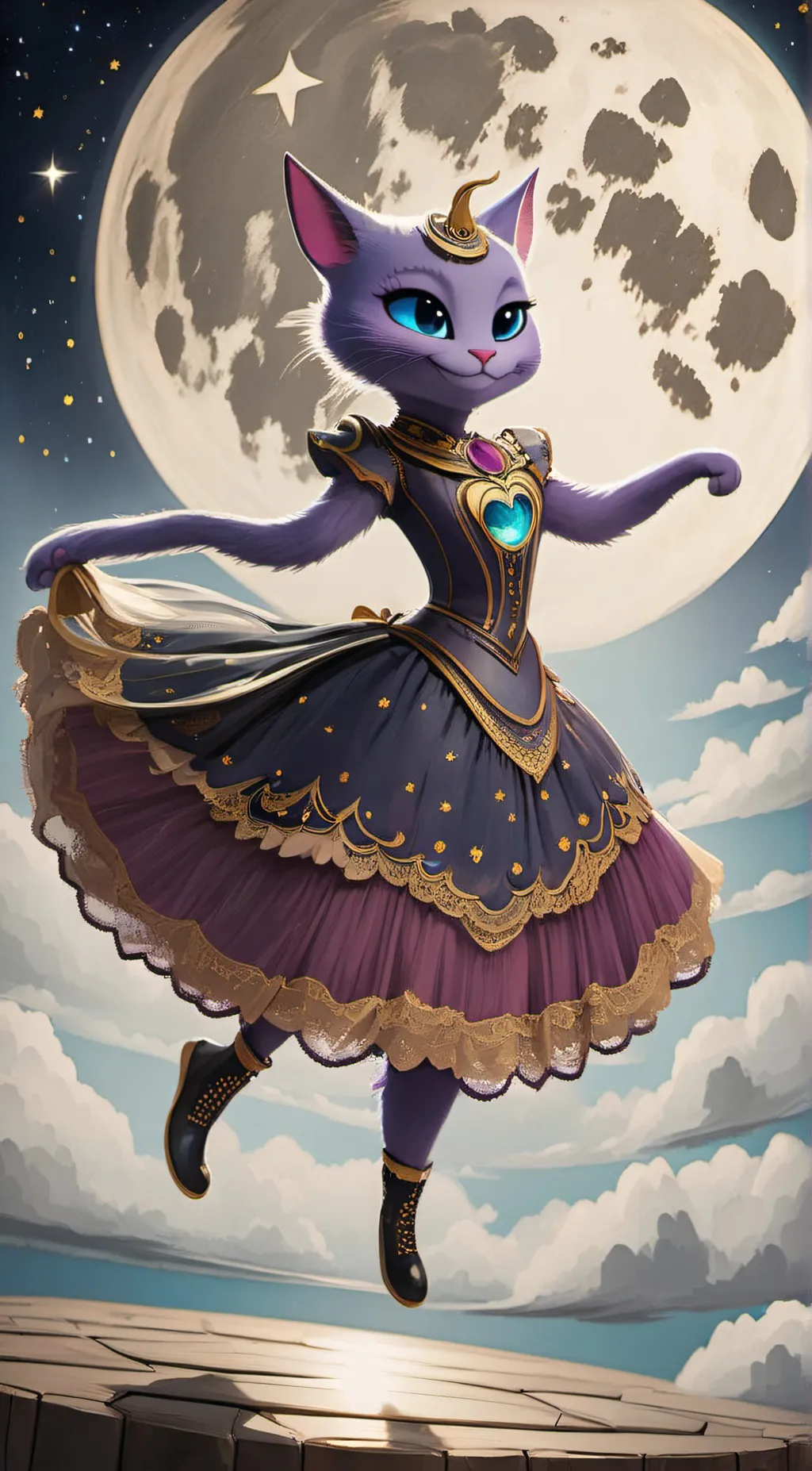 ai character: Captain Cute background