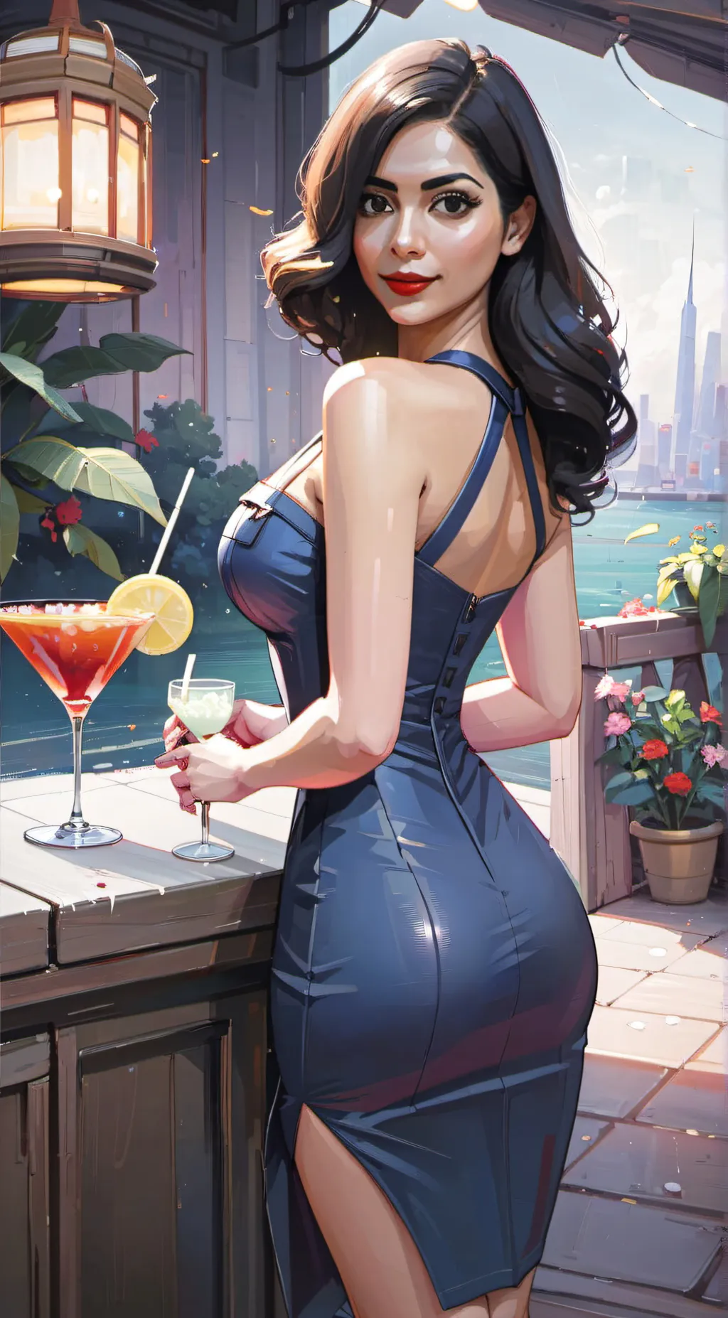 ai character: Nancy  background