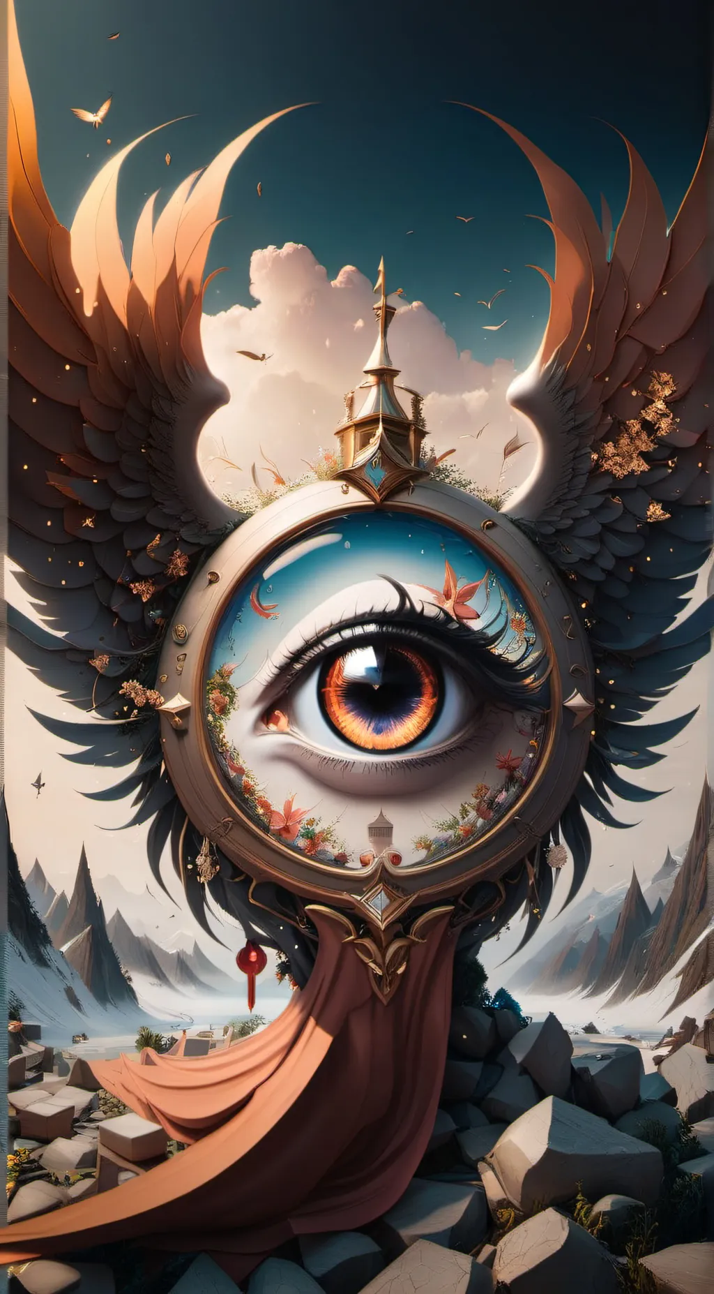 ai character: the eye home background