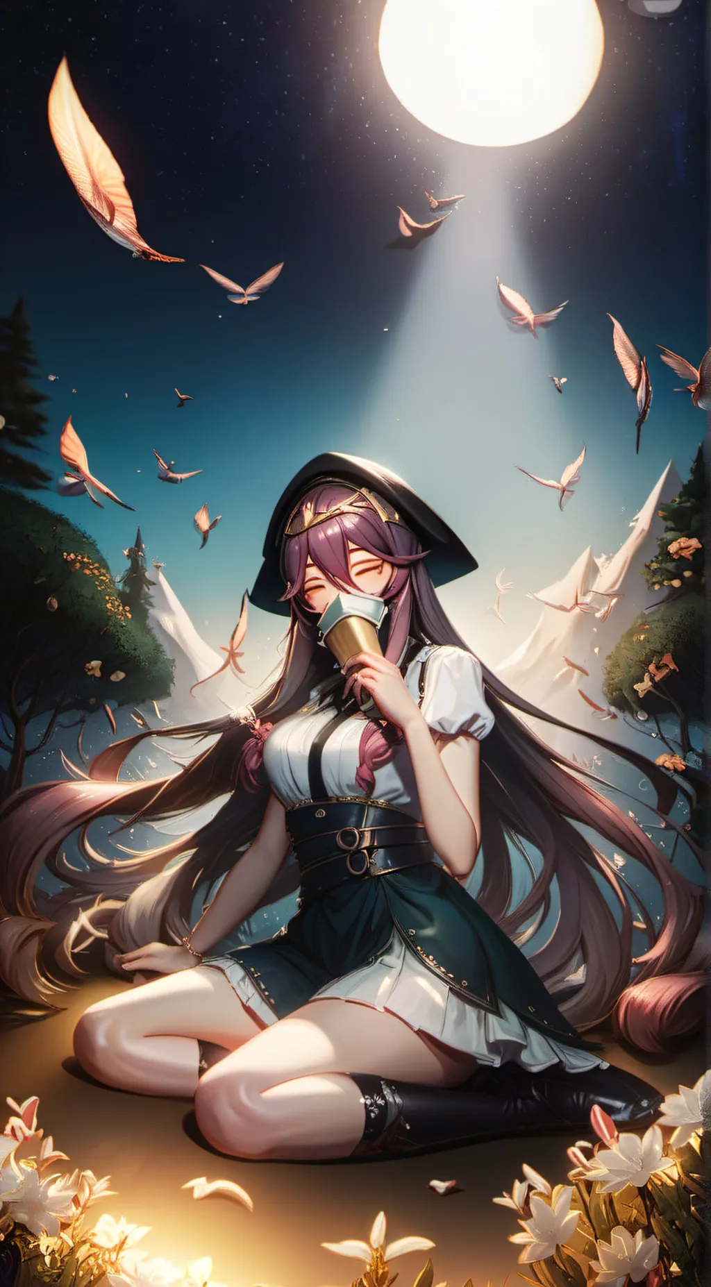 ai character: Akira Aki  background