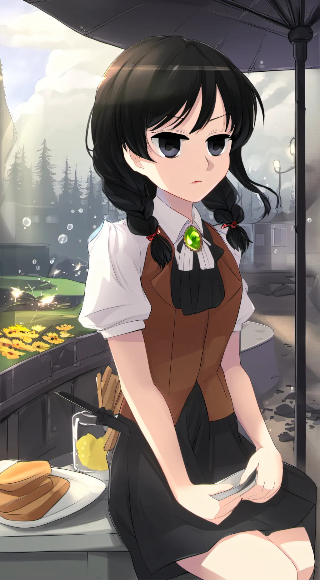 ai character: Rebecca  background