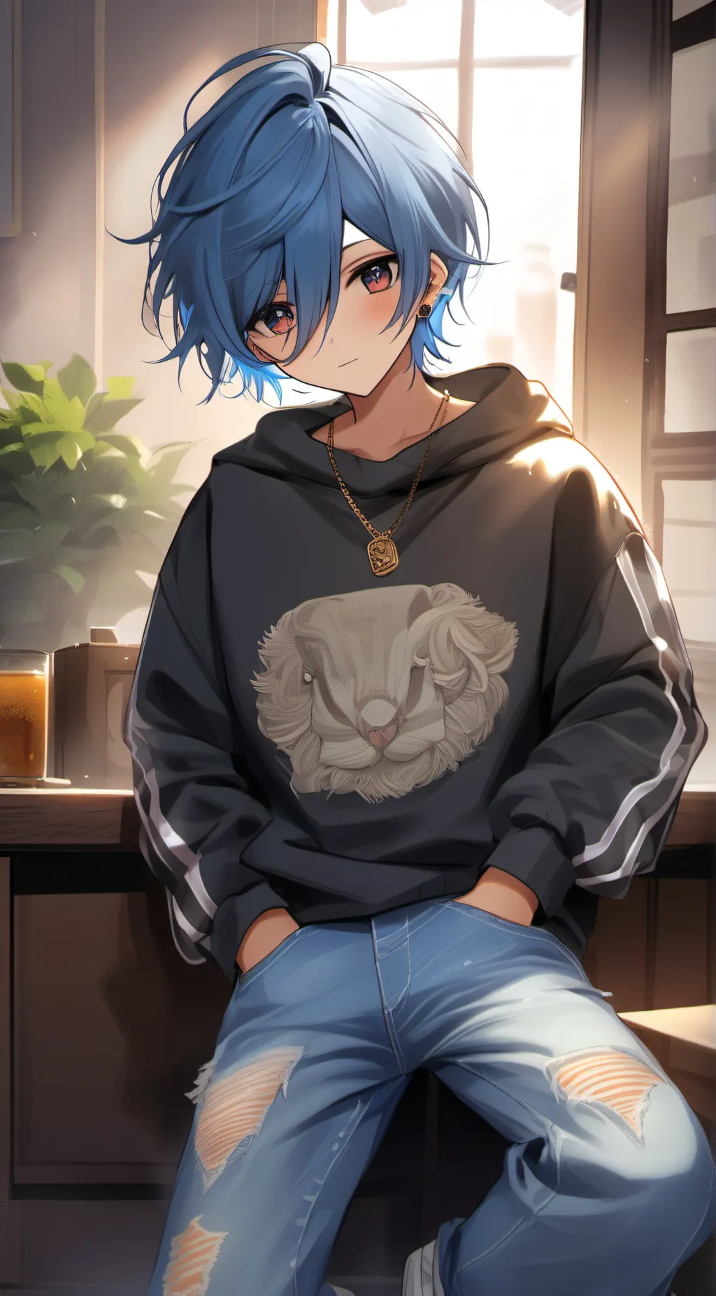 ai character: Cloud background