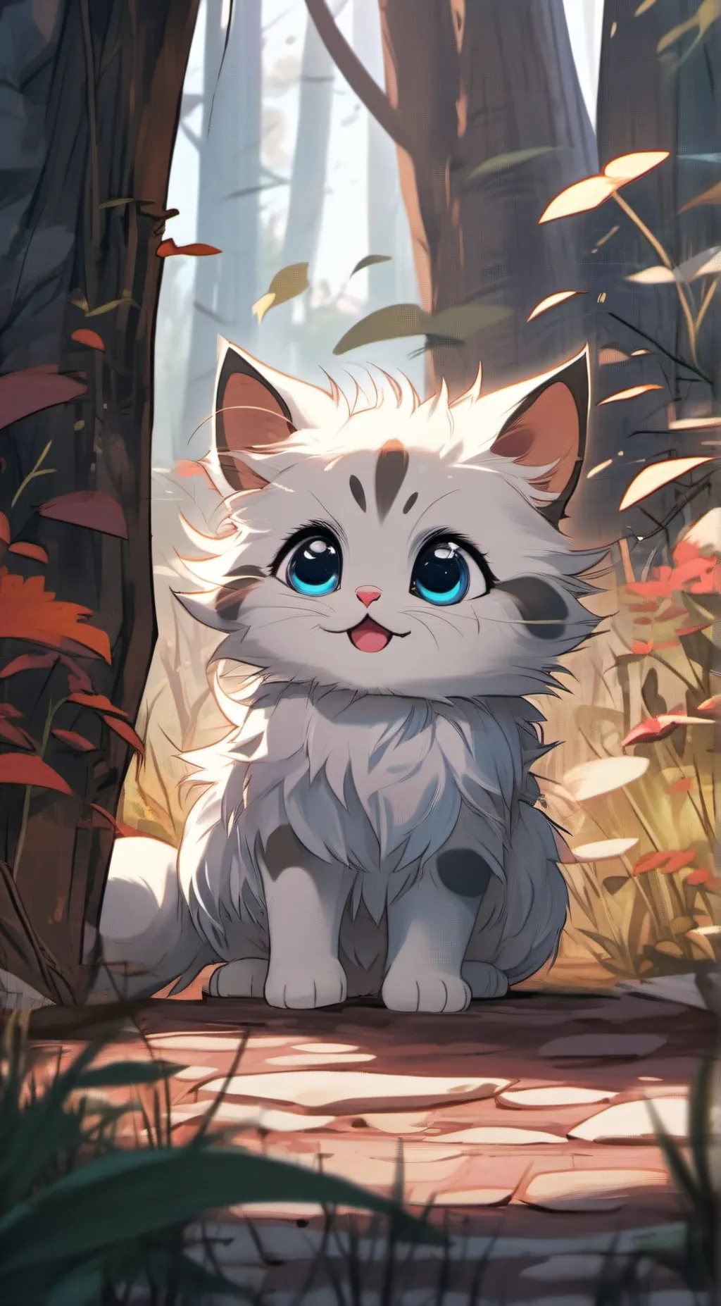 ai character: meowi background