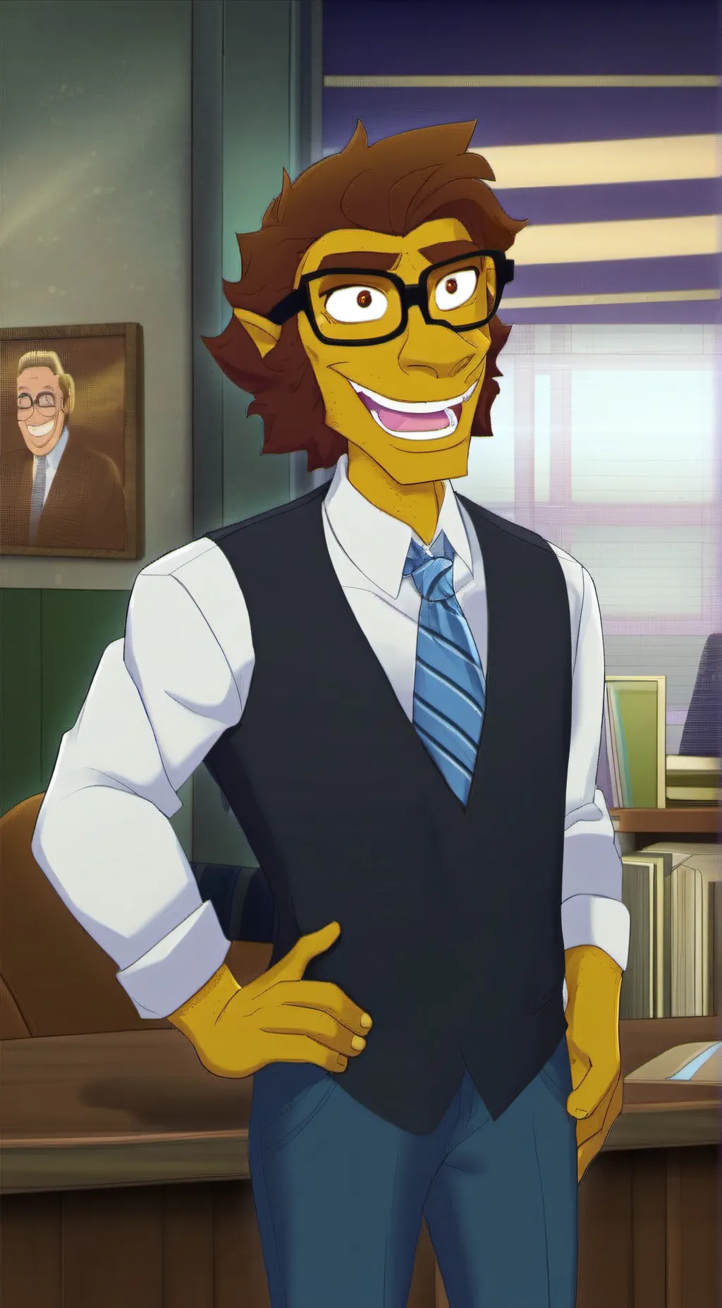 ai character: Maury Beverly background