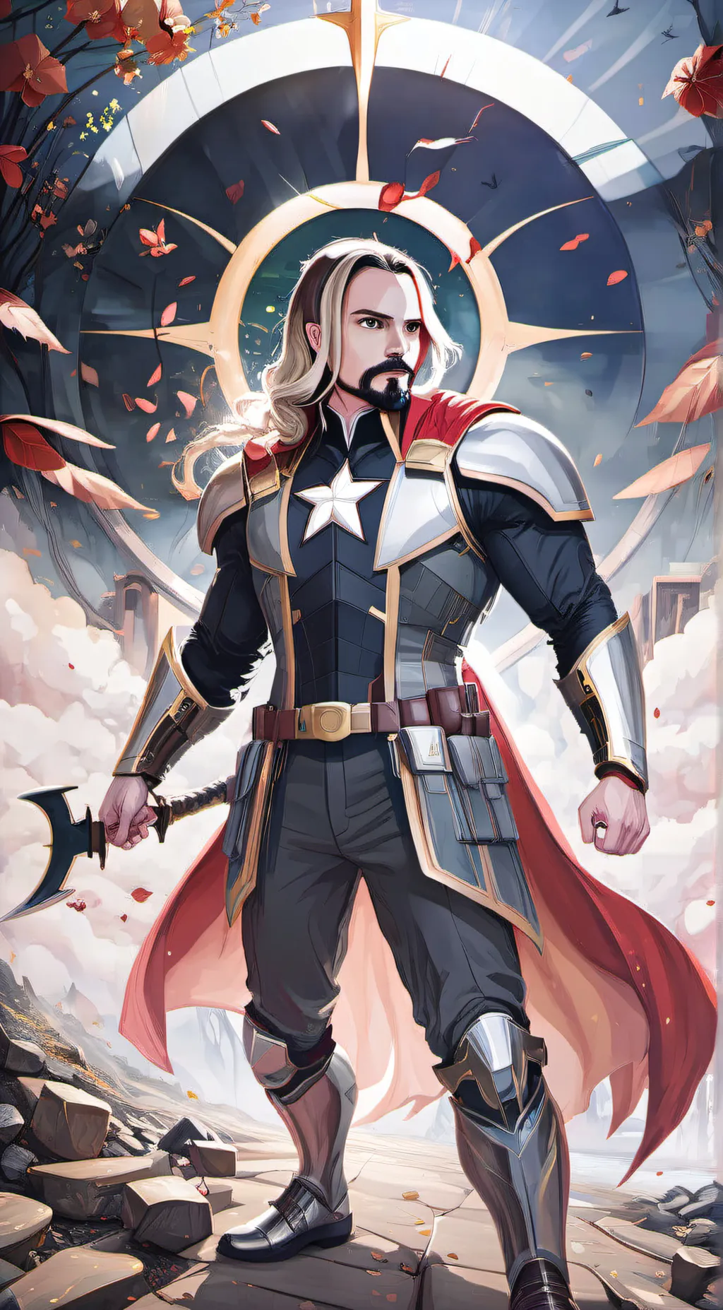 ai character: Avengers & Loki background