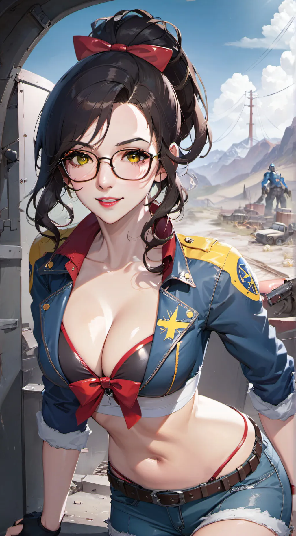 ai character: Vault Dweller Alex background
