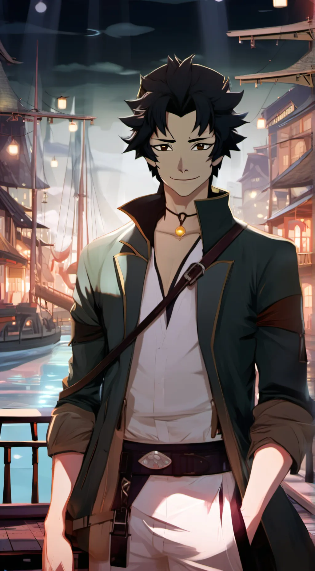 ai character: delvman  background