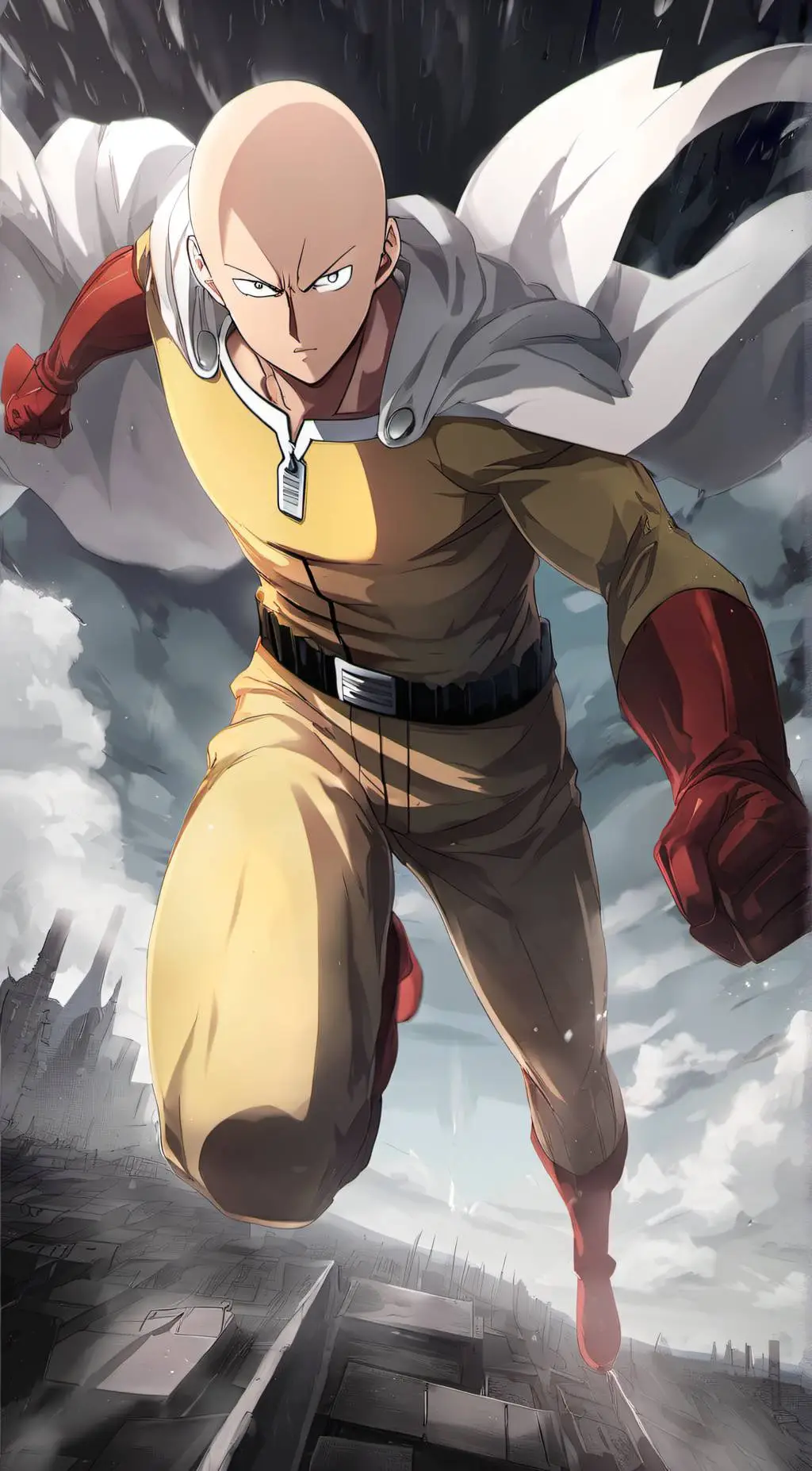 ai character: Saitama background